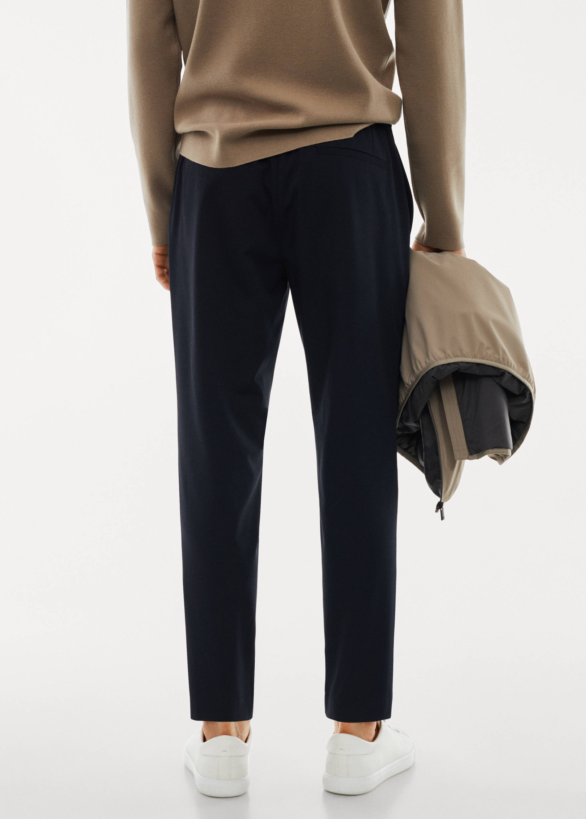 Slim fit stretch trousers - Reverse of the article