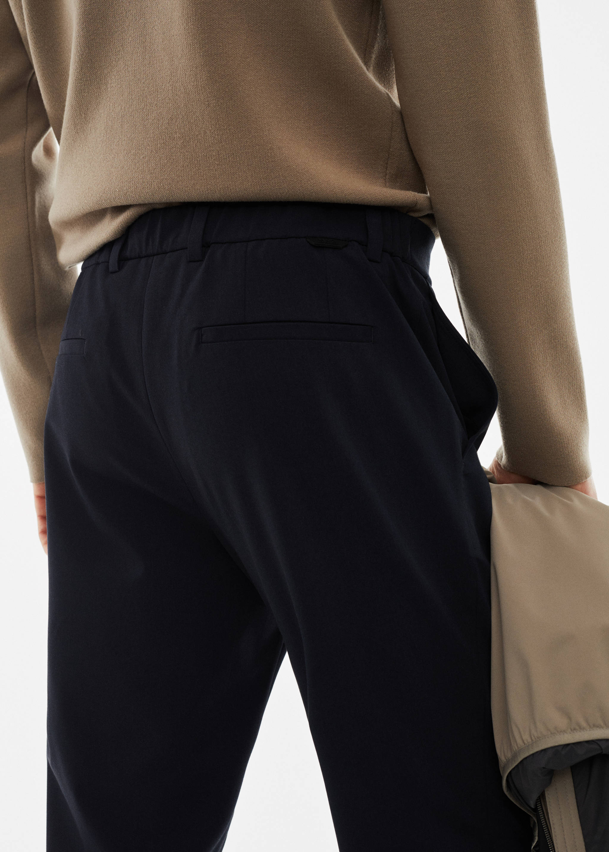 Slim fit stretch trousers - Details of the article 4