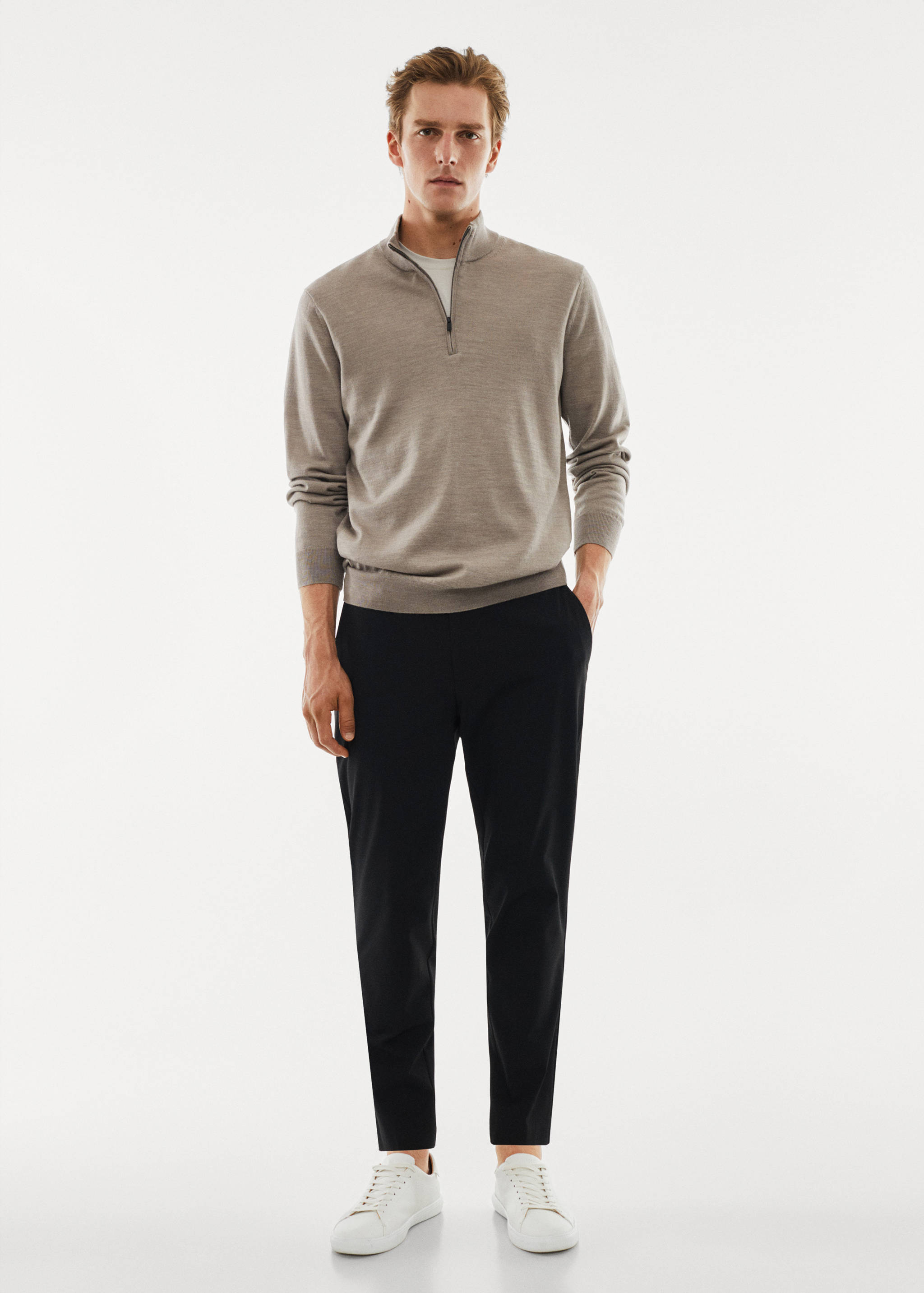 Slim fit stretch trousers - General plane
