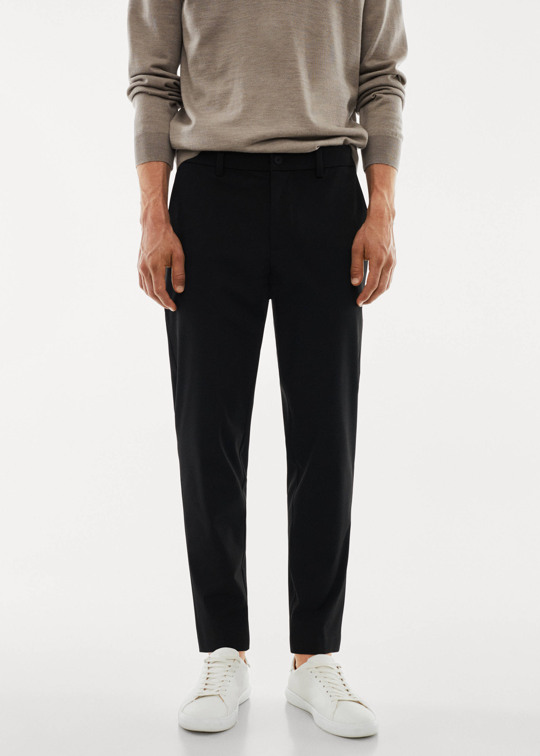 Slim fit stretch trousers - Medium plane