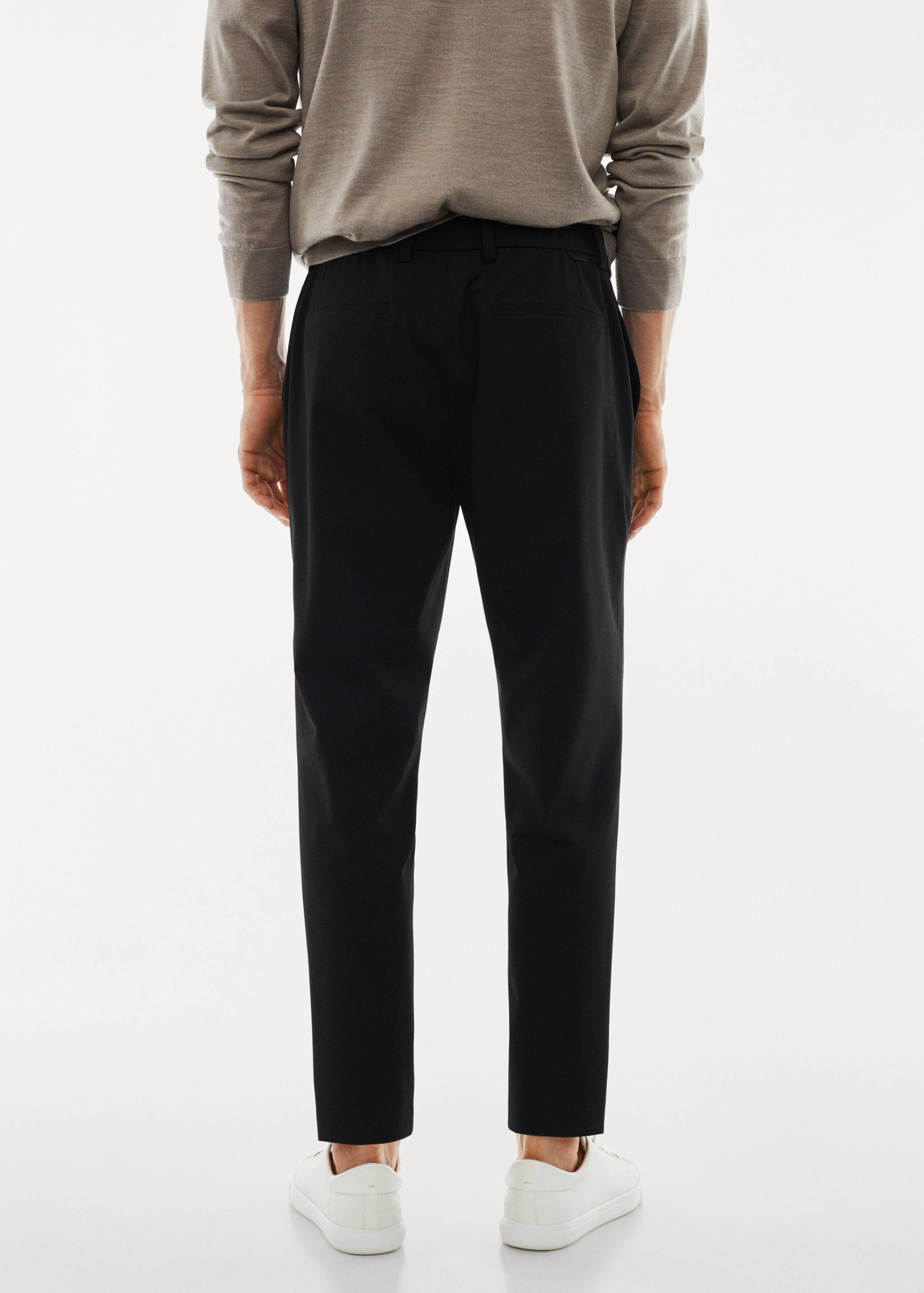 Slim fit stretch trousers - Reverse of the article