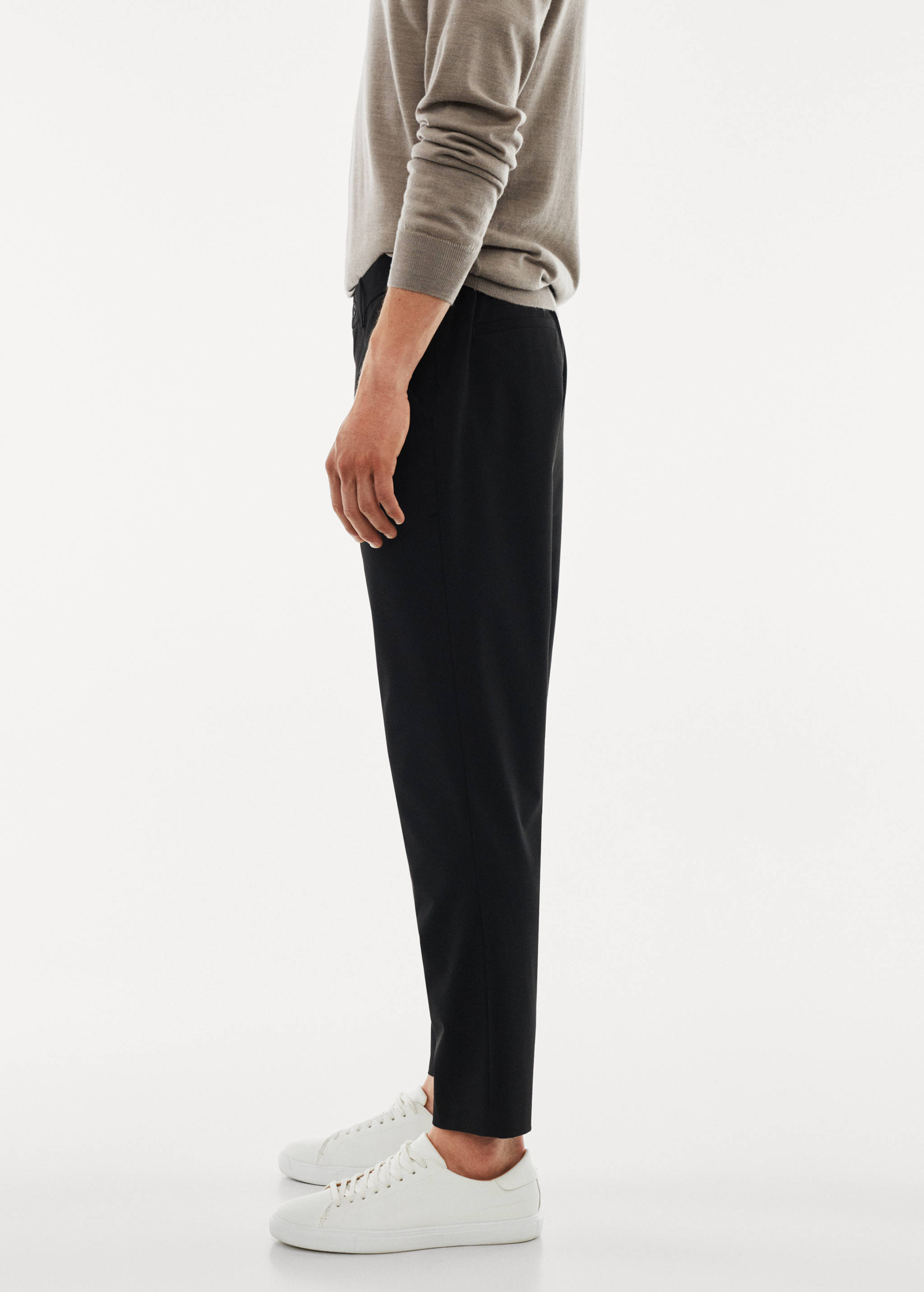 Slim fit stretch trousers - Details of the article 2