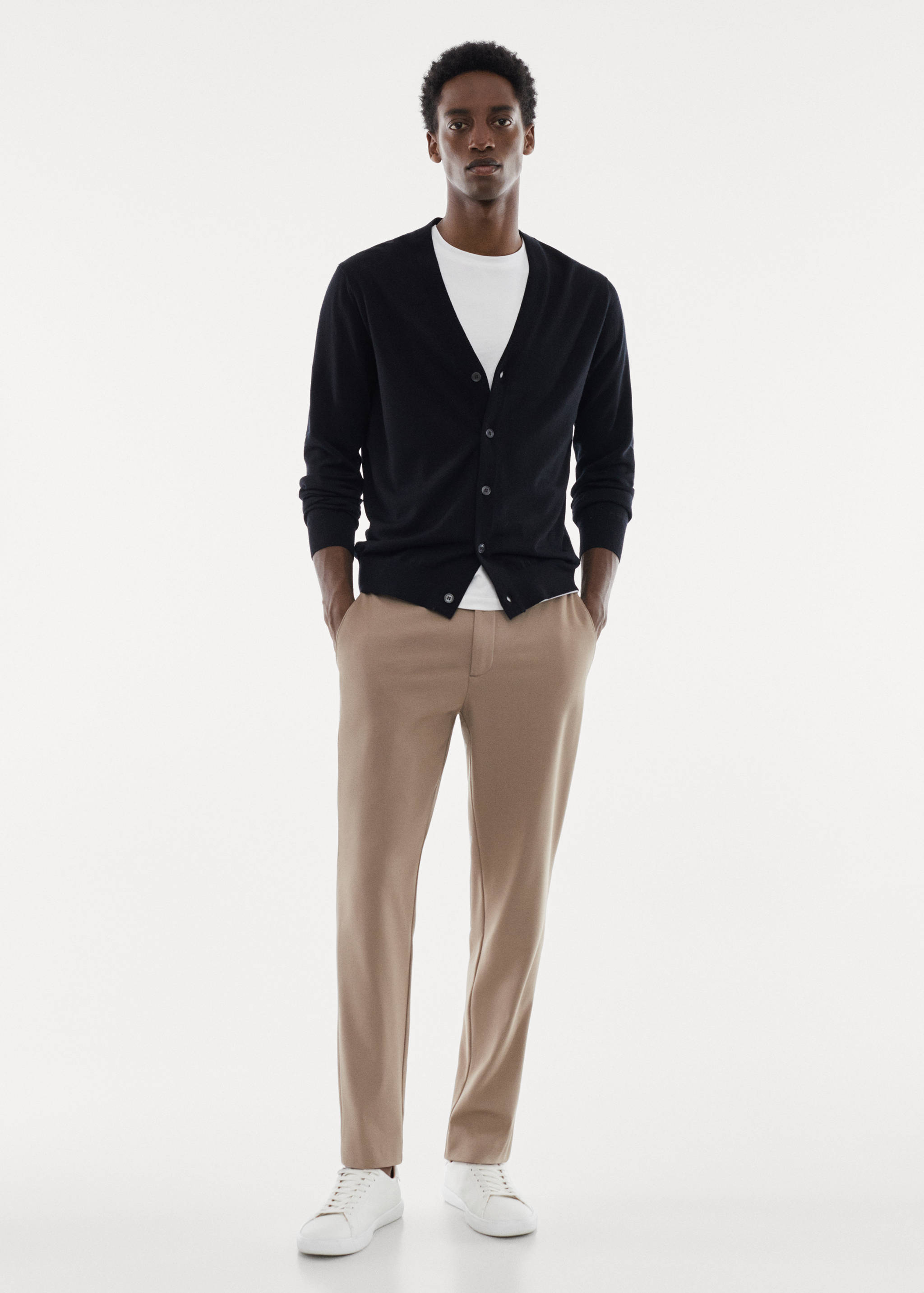 Cardigan 100 % laine mérinos - Plan général