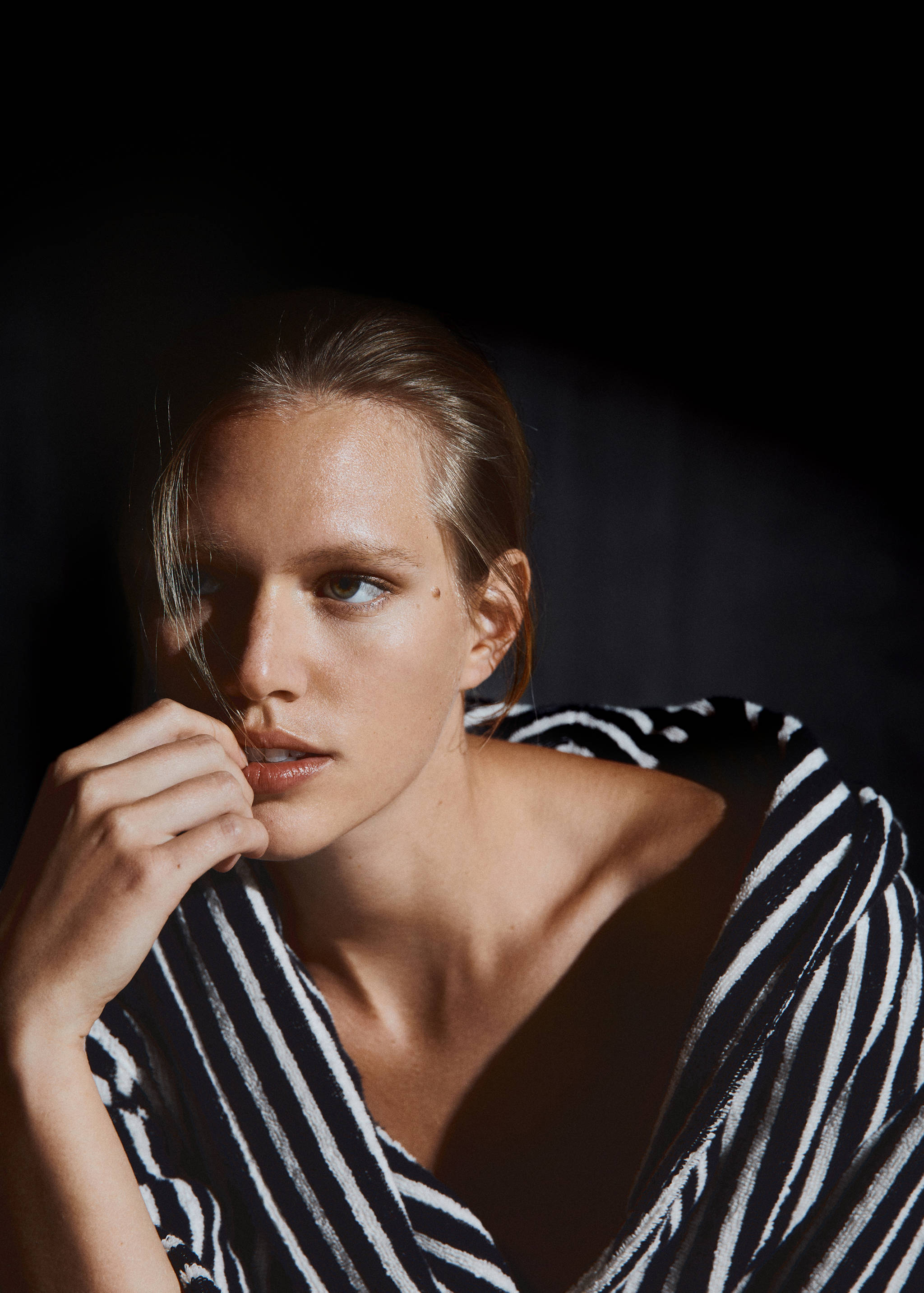 Albornoz 100% algodón rayas - Detalle del artículo 7