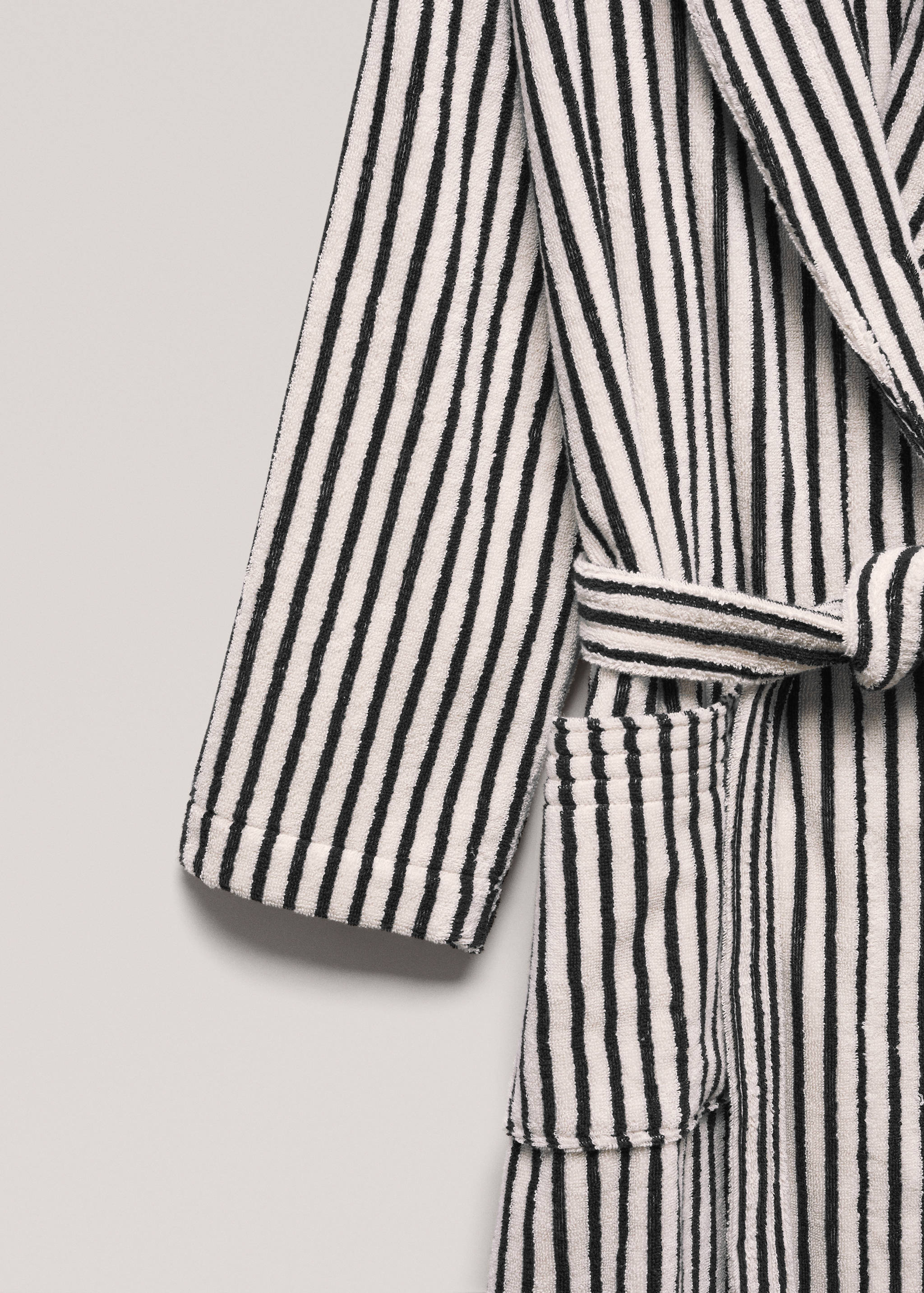 Albornoz 100% algodón rayas - Detalle del artículo 1