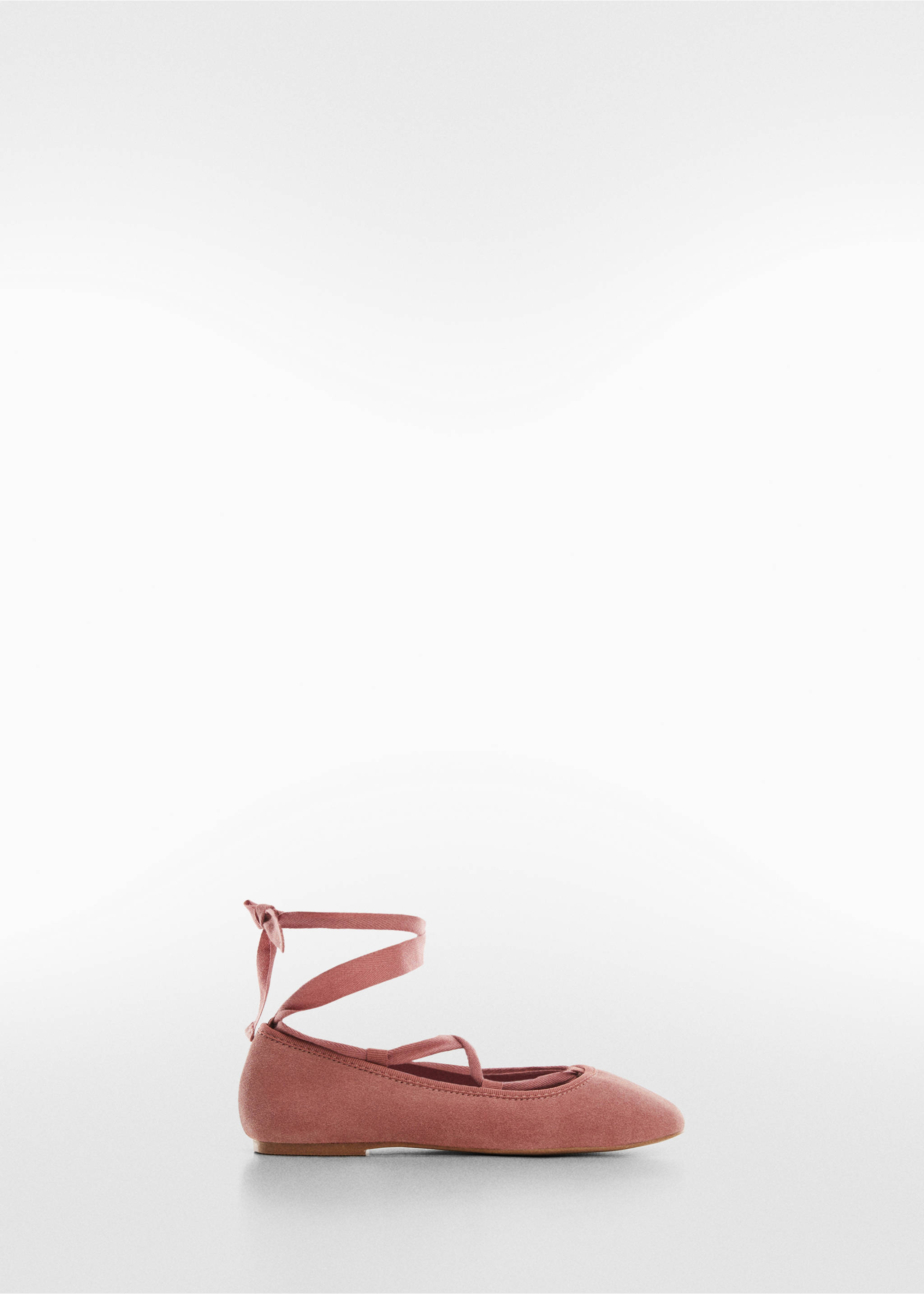 Suede ballerinas - Article without model, Strawberry. Ref: 57035135-00.