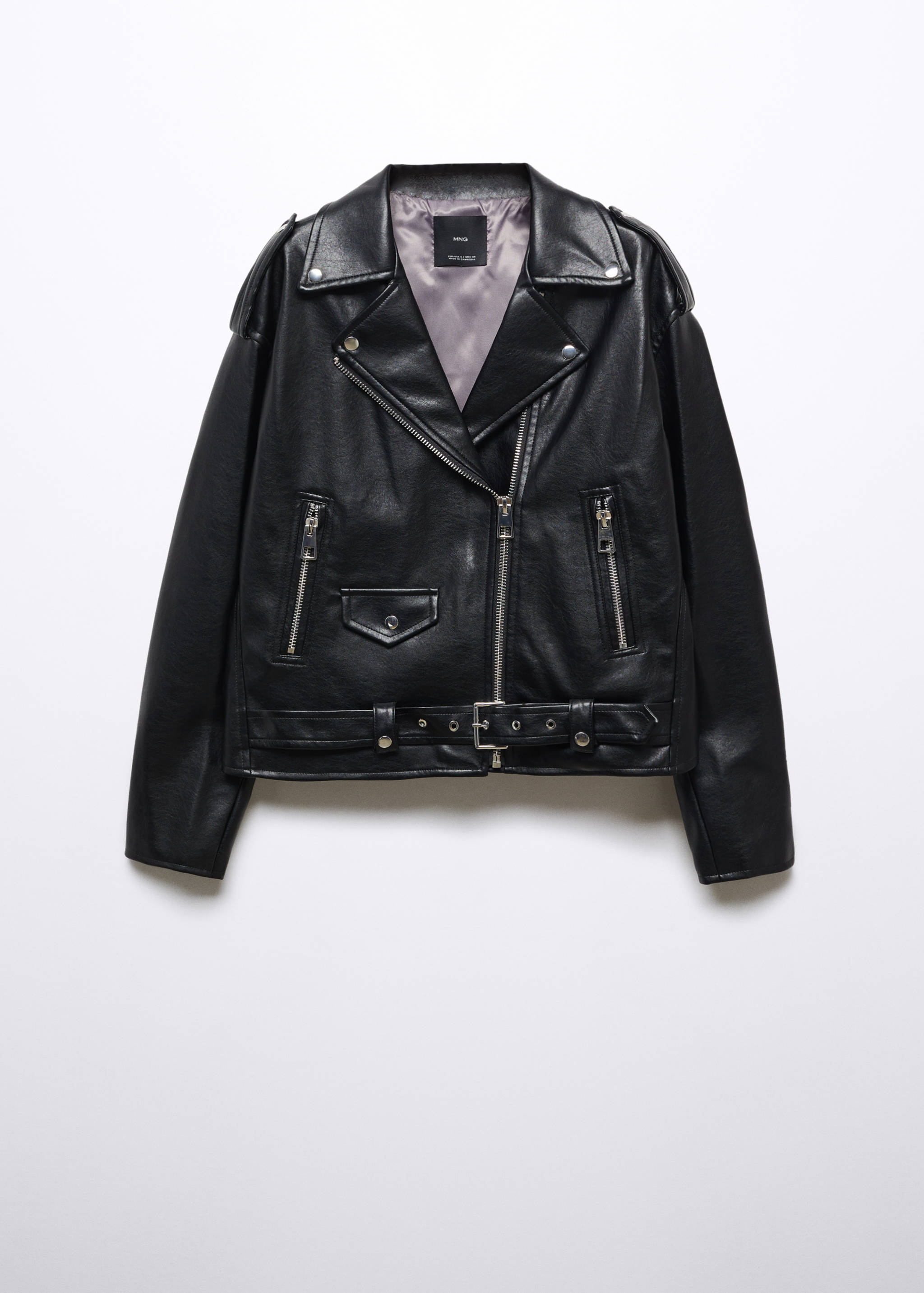 Chaqueta oversize efecto piel - Artículo sin modelo