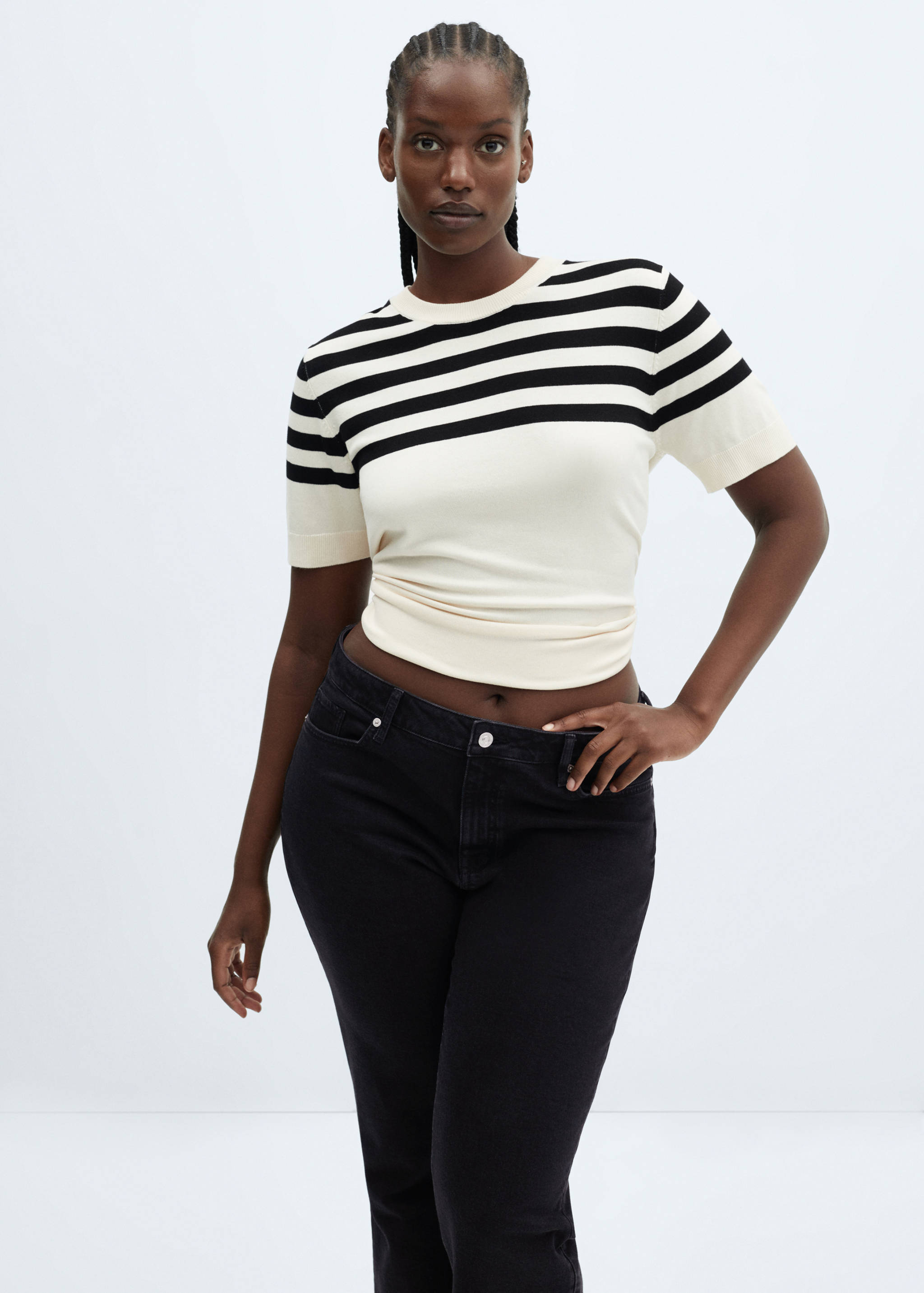 Джинсы flare с посадкой на талии - Деталь изделия 5