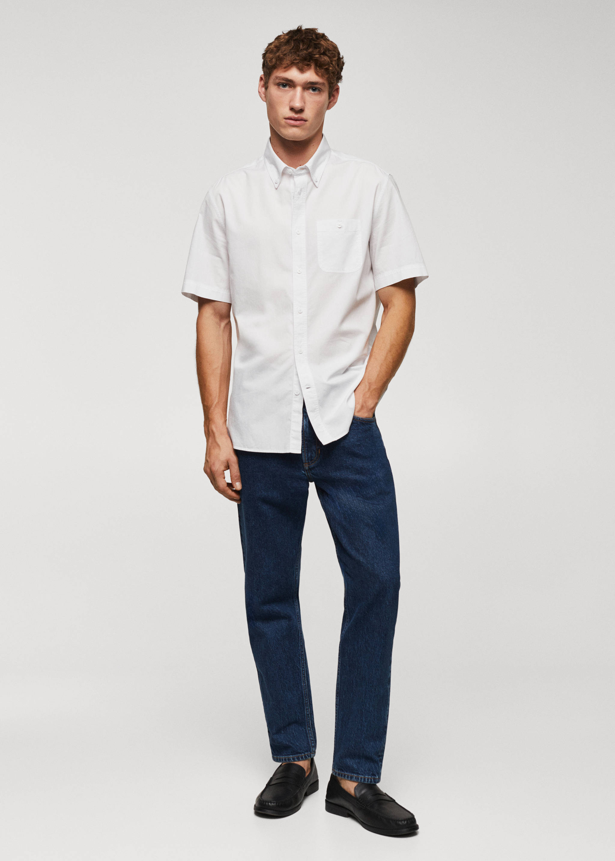 Chemise regular-fit 100 % coton - Plan général