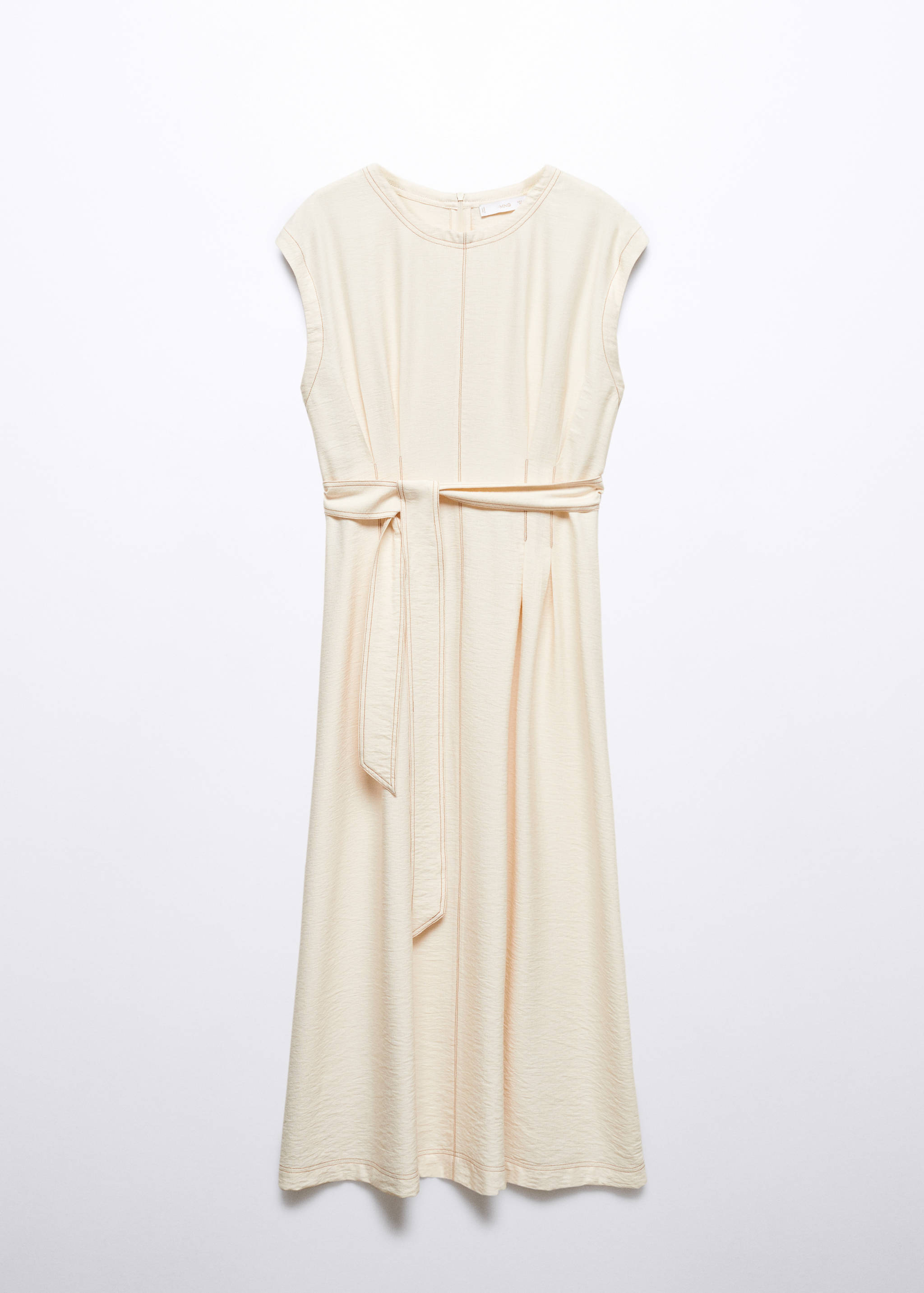 Robe coutures ceinture à nouer - Article sans modèle