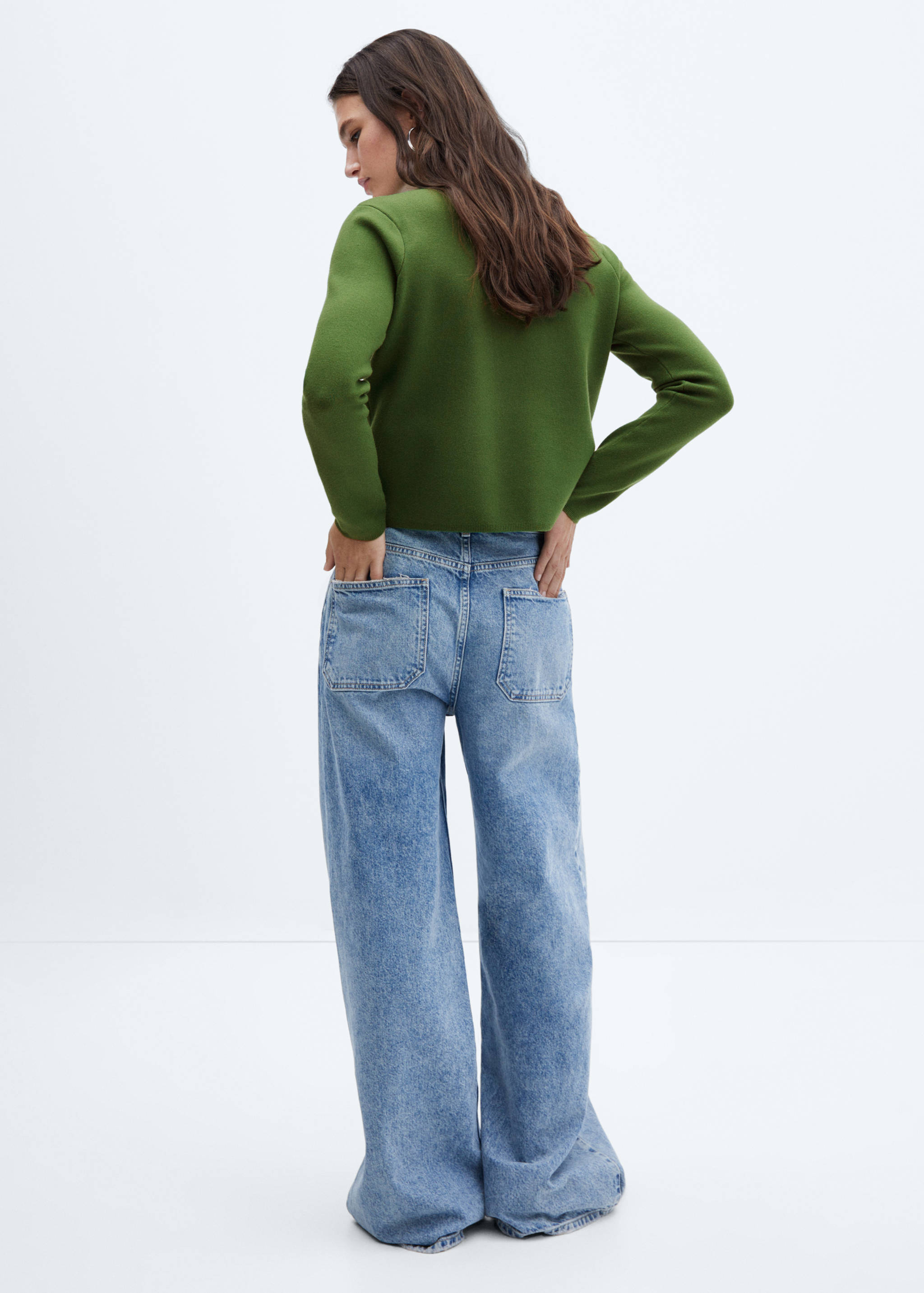 Perkins-neck sweater - Reverse of the article