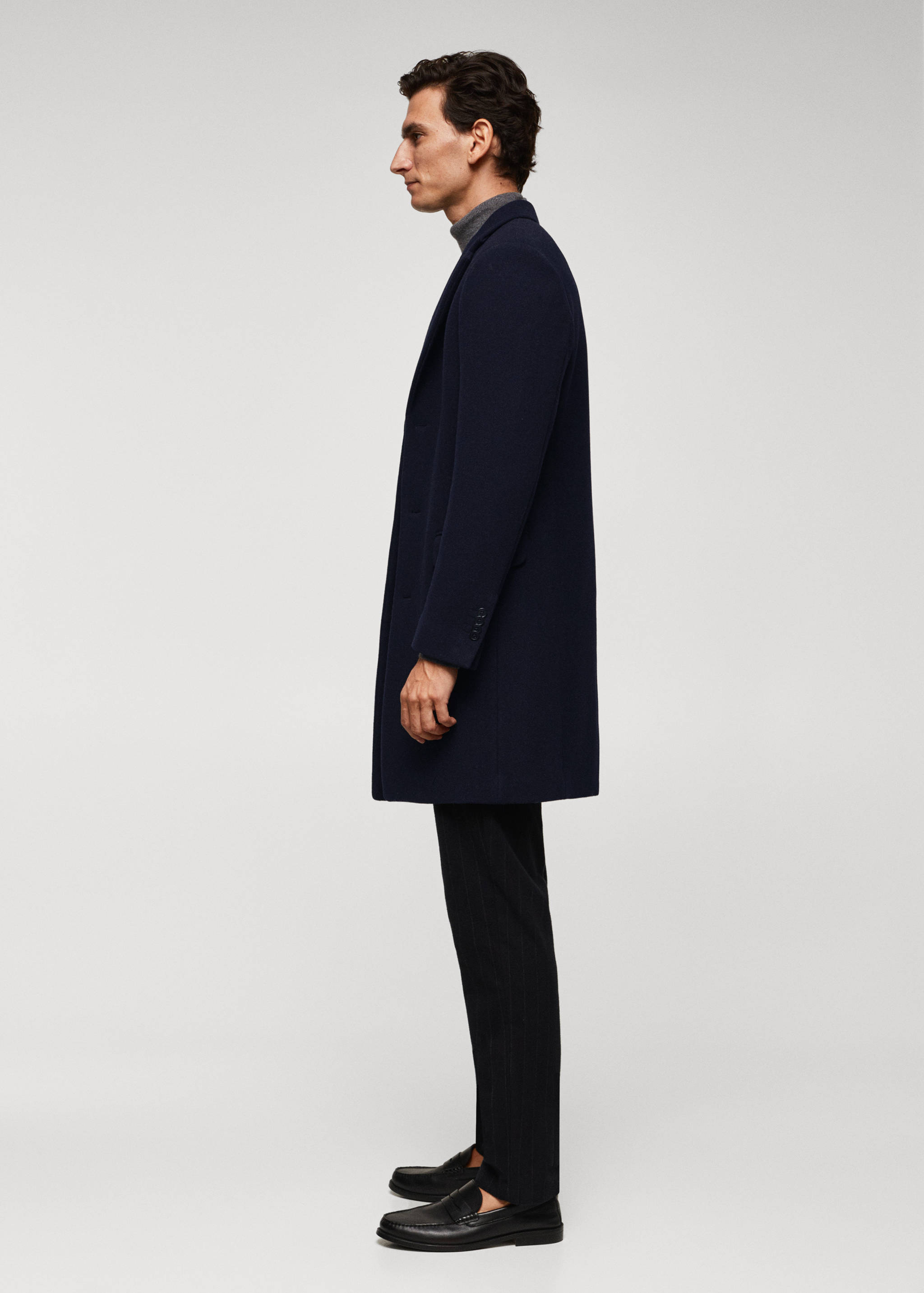 Manteau long laine recyclée - Détail de l'article 2