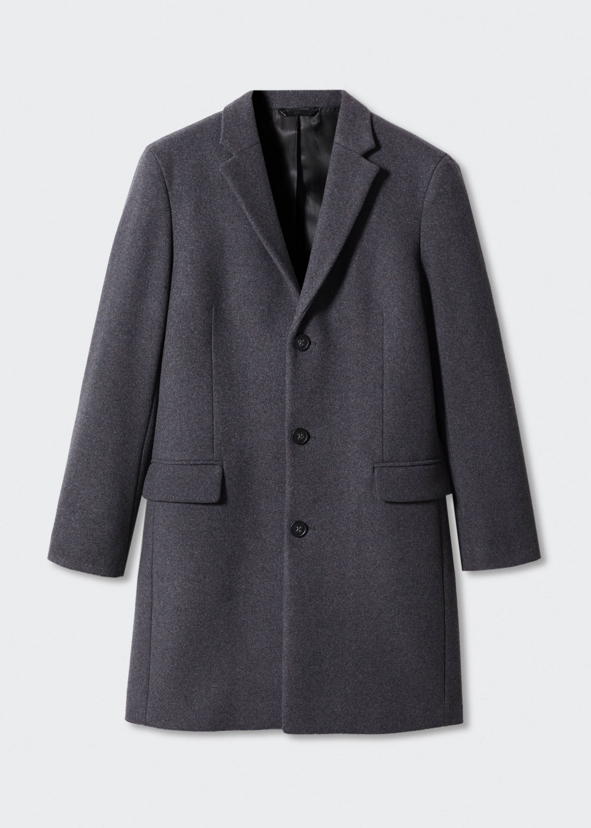 Manteau long laine recyclée - Article sans modèle