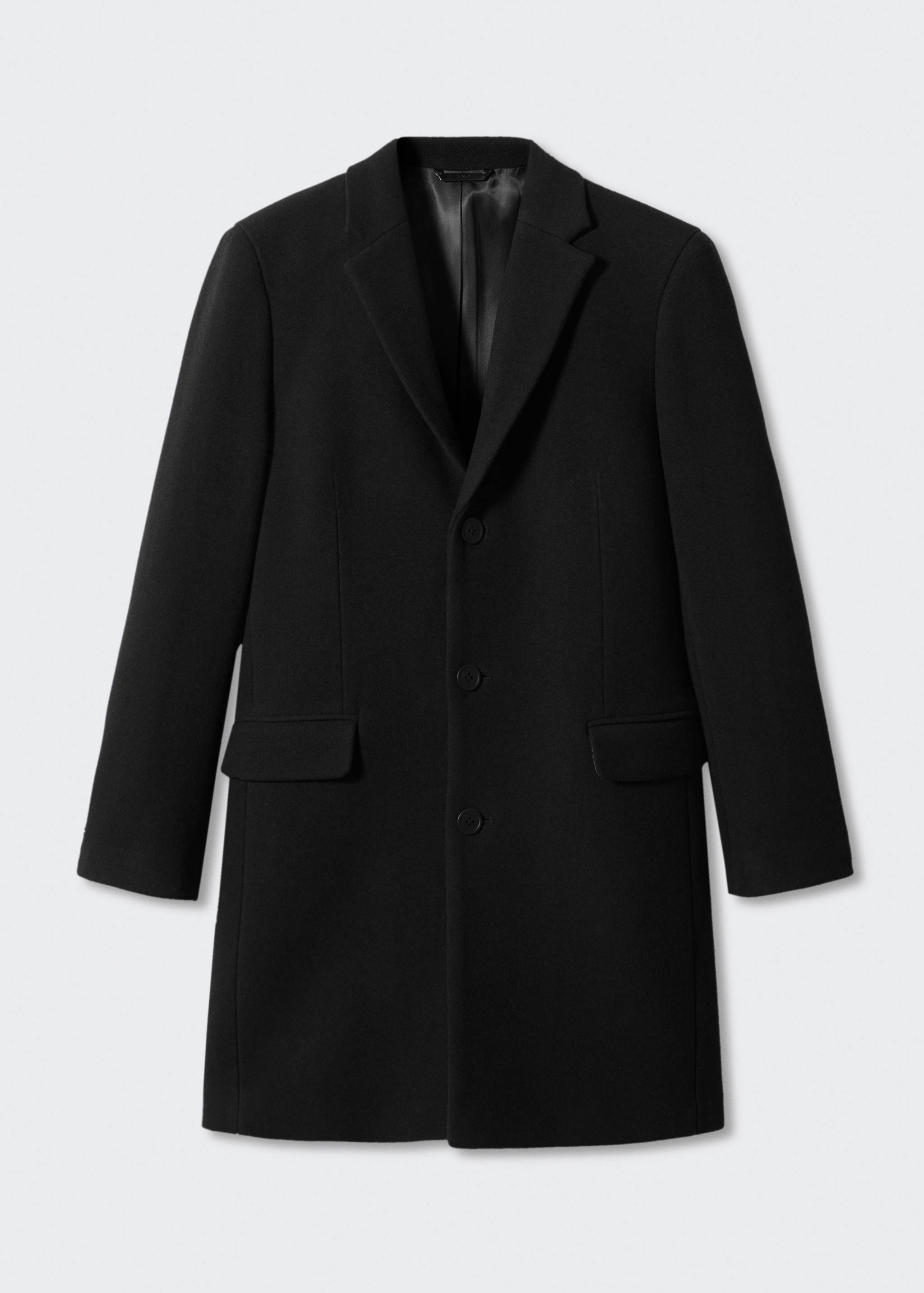 Manteau long laine recyclée - Article sans modèle