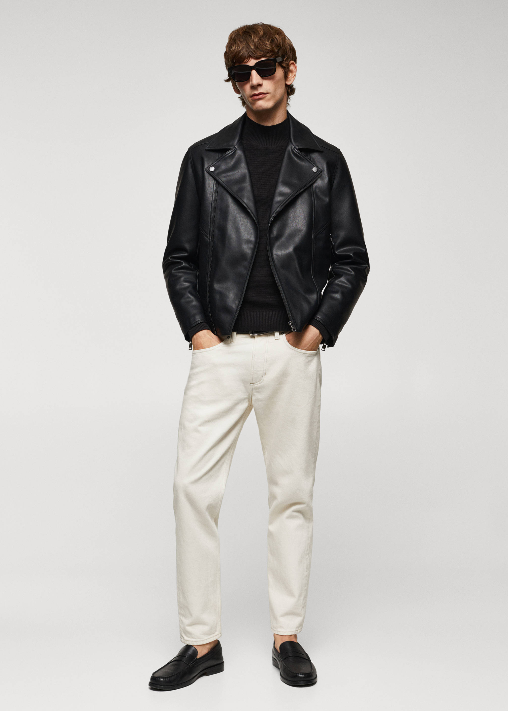 Perfect faux-leather jacket - General plane