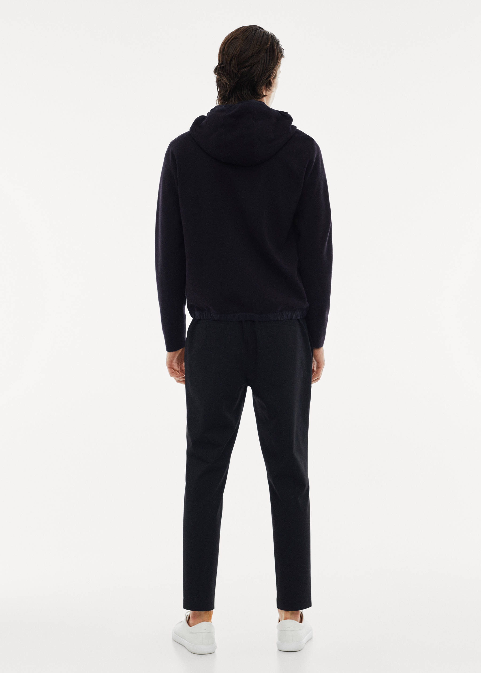 Stretch-fabric sweatshirt - Reverse of the article