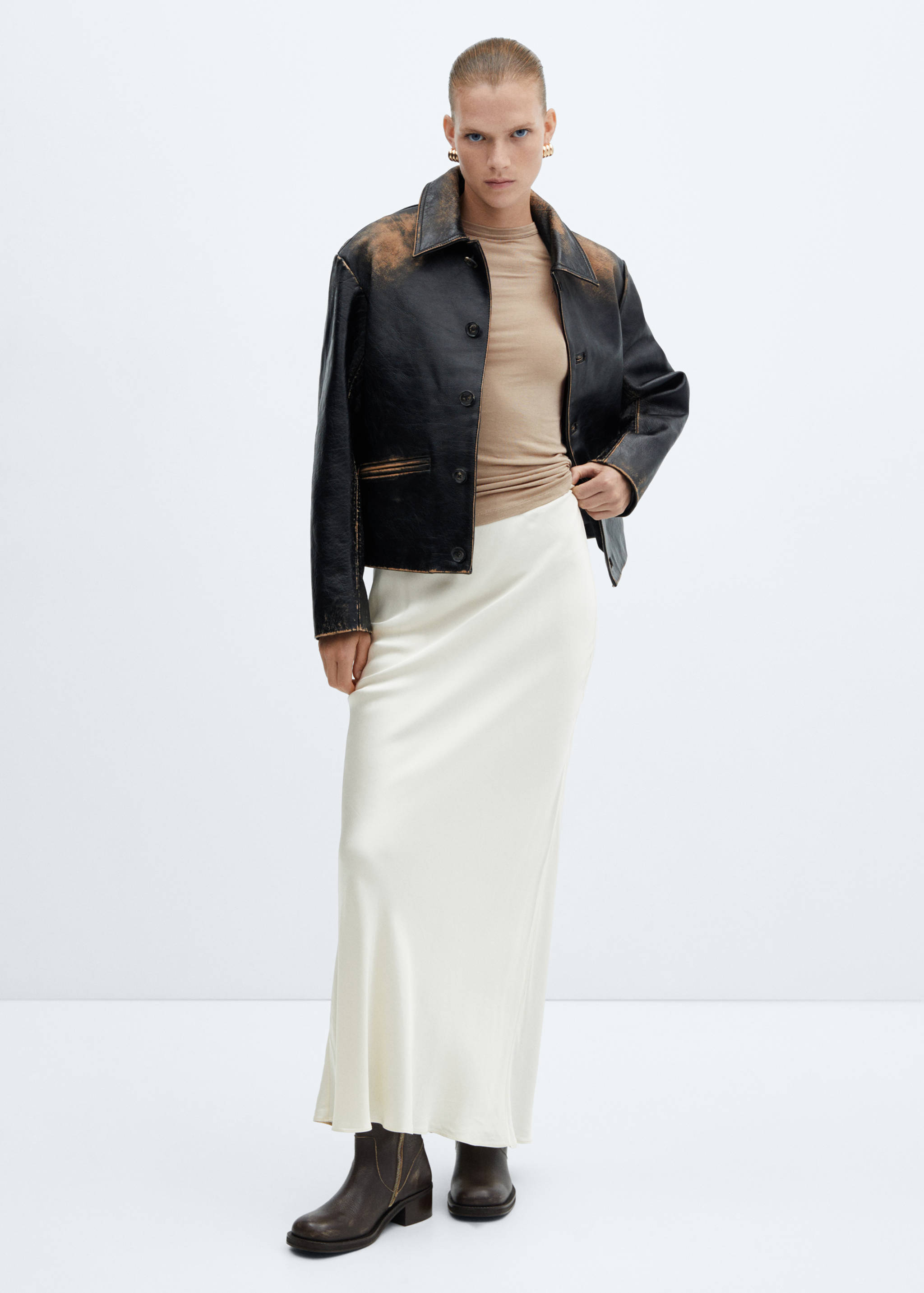 T-shirt manches longues col rond - Plan général