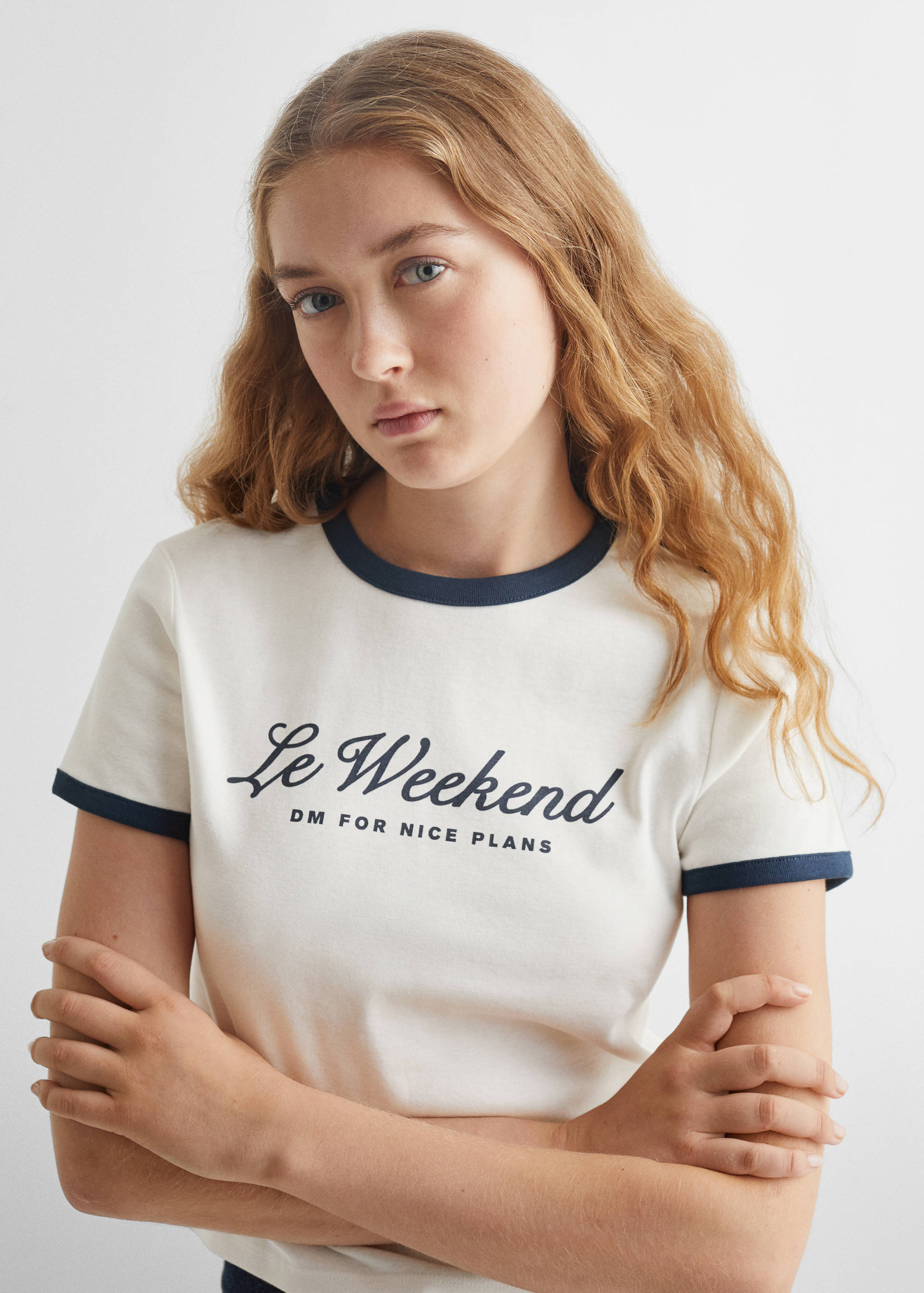 Message crop T-shirt - Details of the article 1