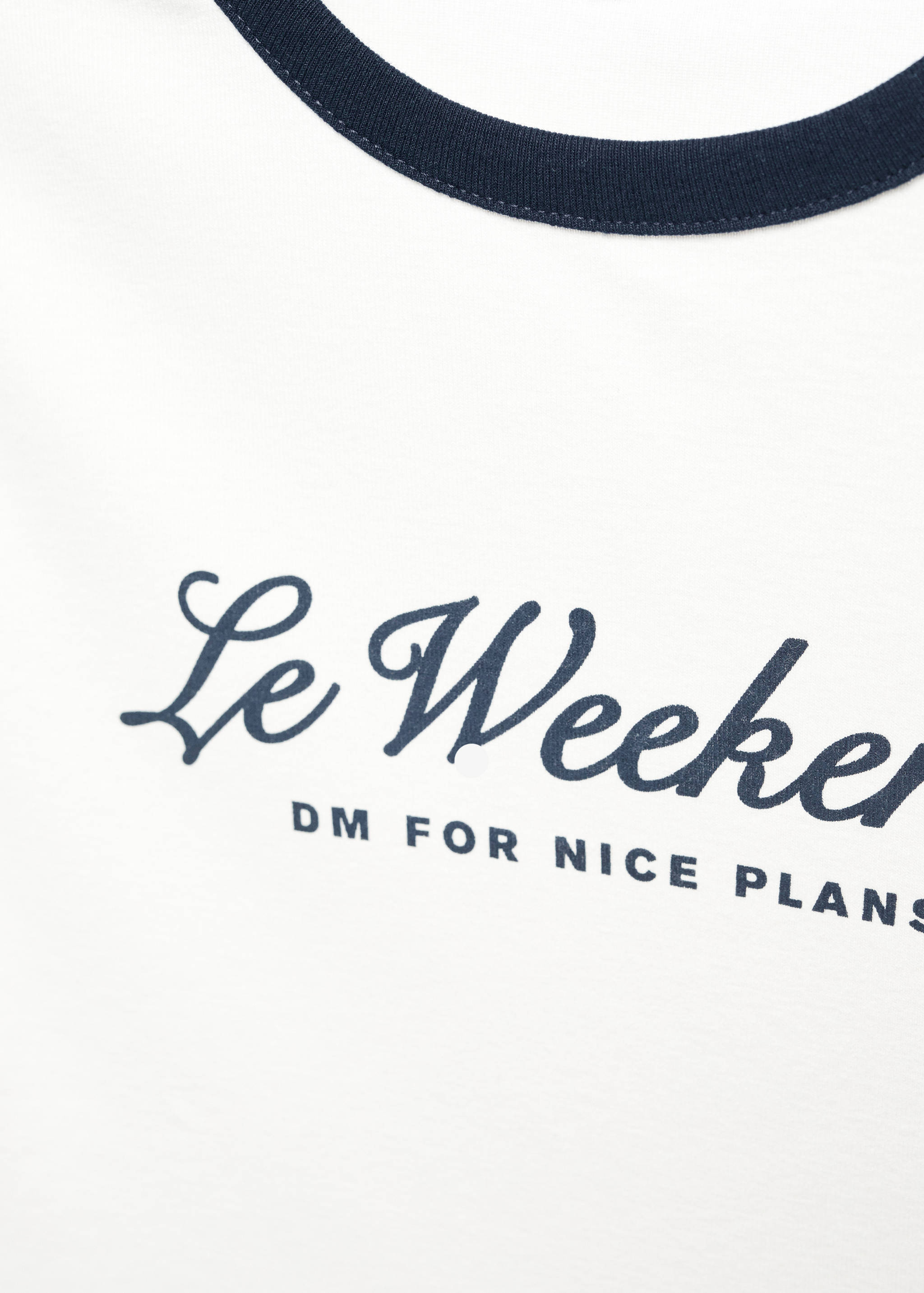 Message crop T-shirt - Details of the article 8