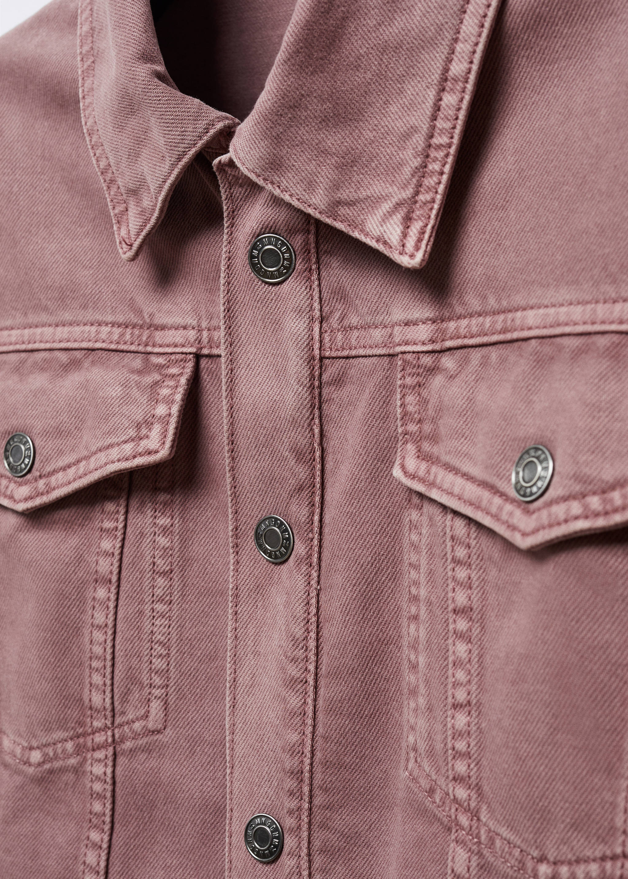 Denim jacket with drawstring - Details of the article 8