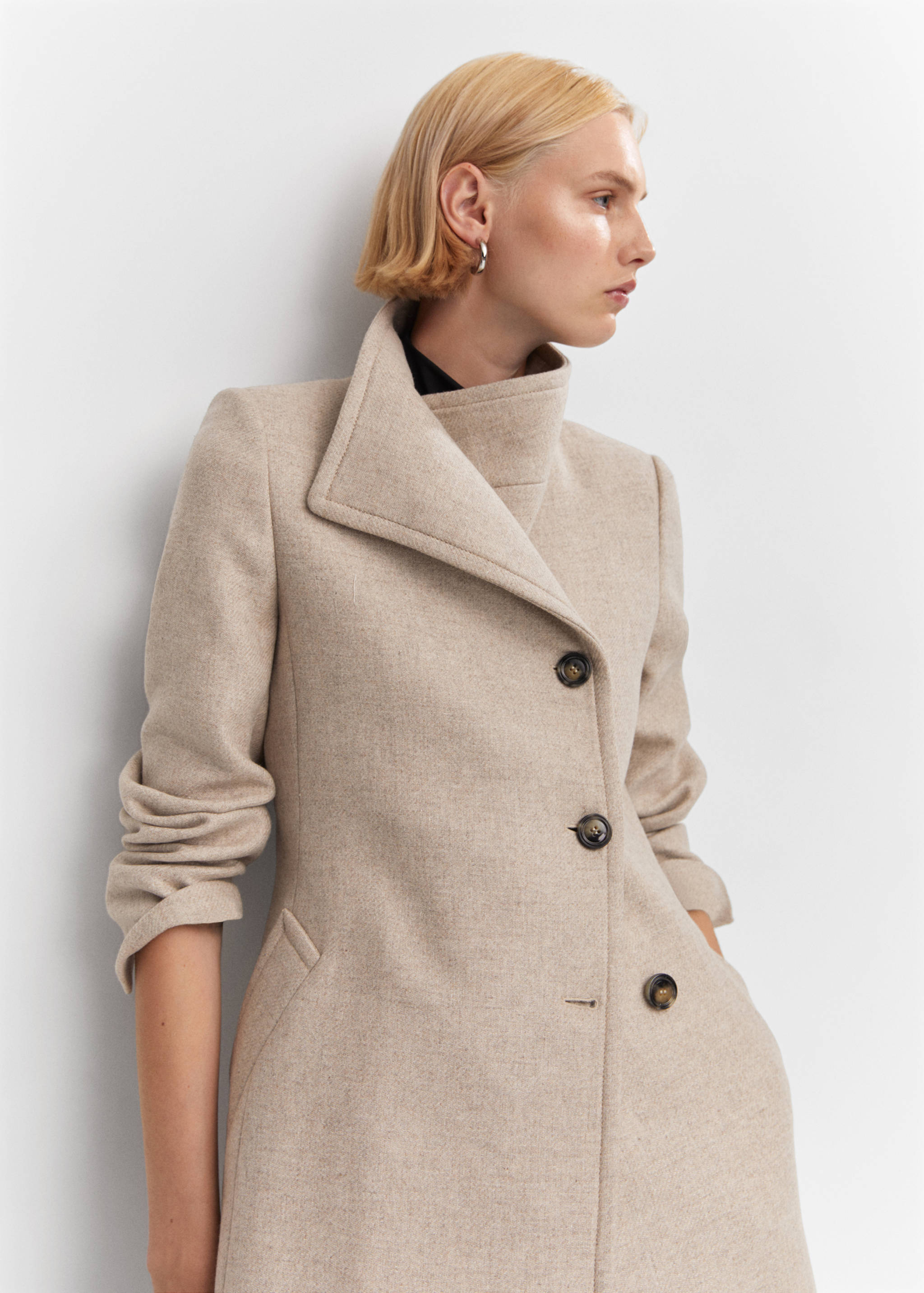 Belted Manteco wool coat - Details of the article 1