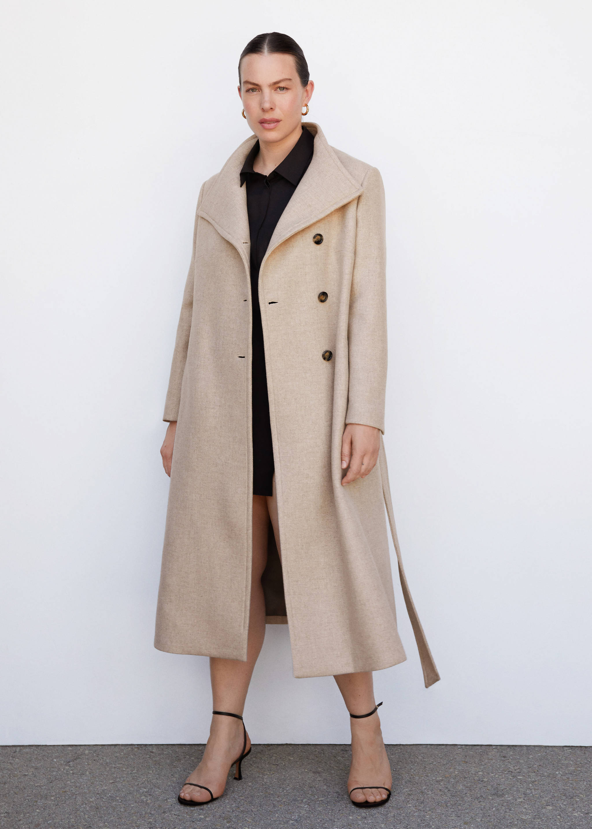Belted Manteco wool coat - Details of the article 3
