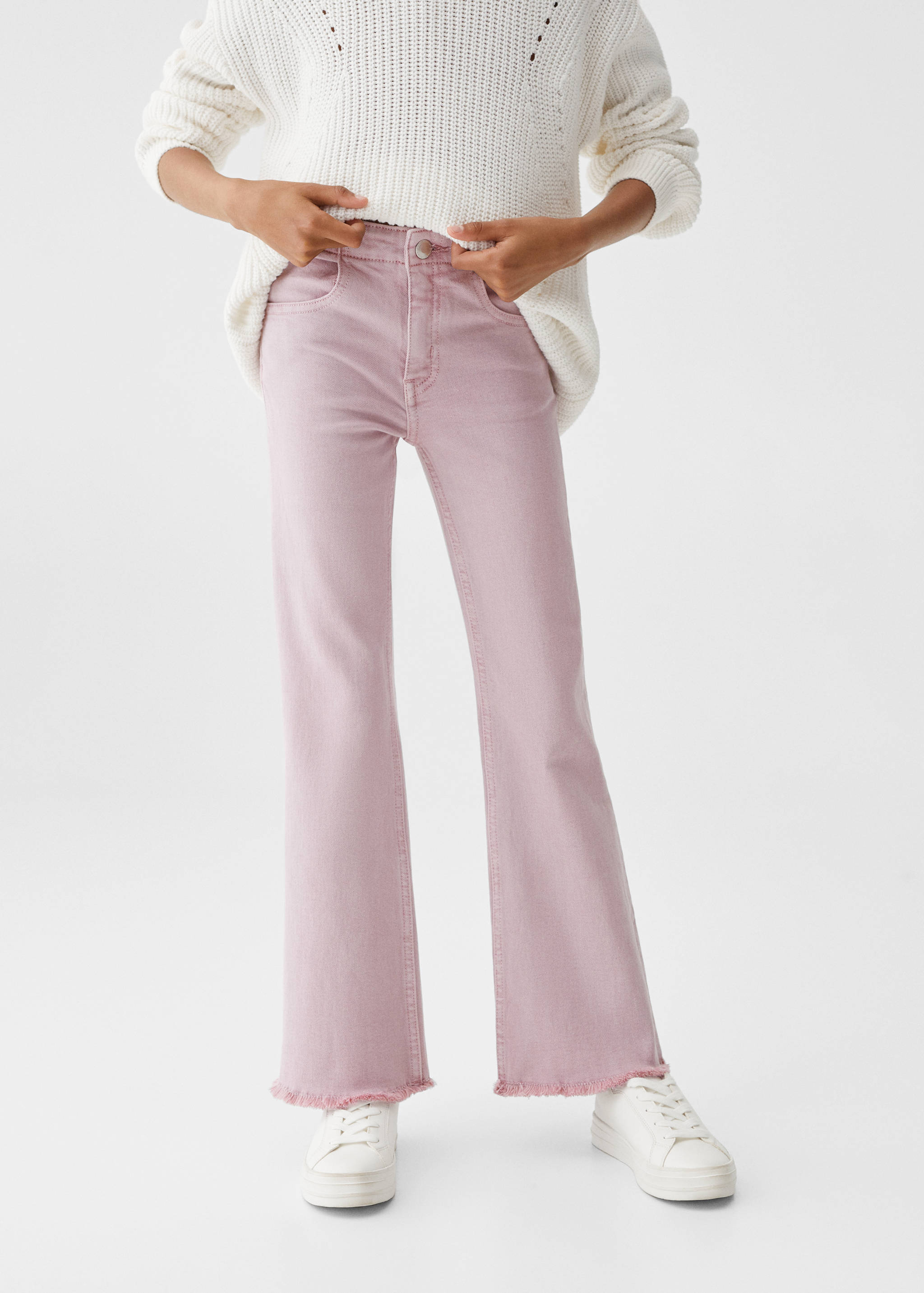 Flared finished jeans - Medium plane