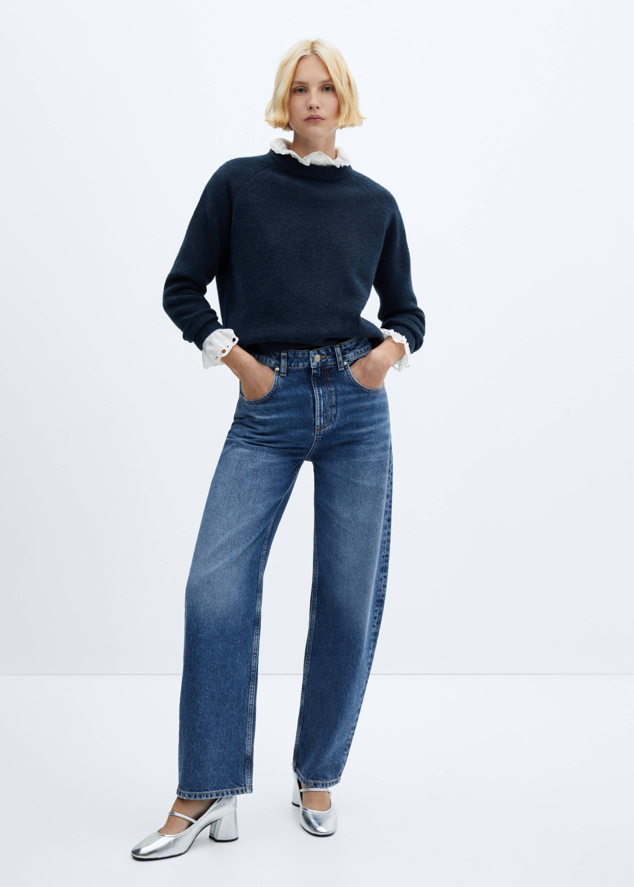 Jean balloon taille haute - Plan général