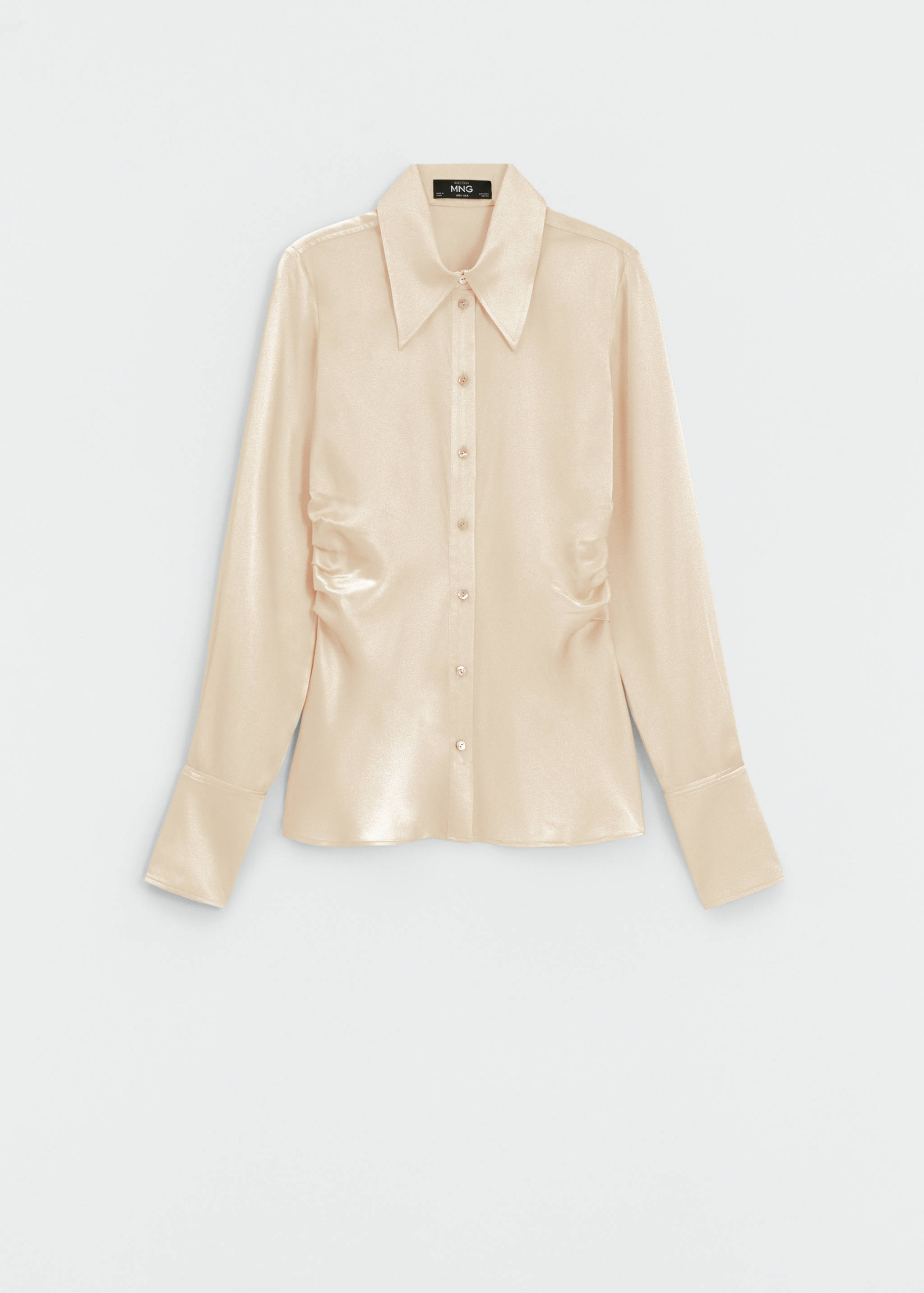 Chemise soie drapée sur le côté - Article sans modèle