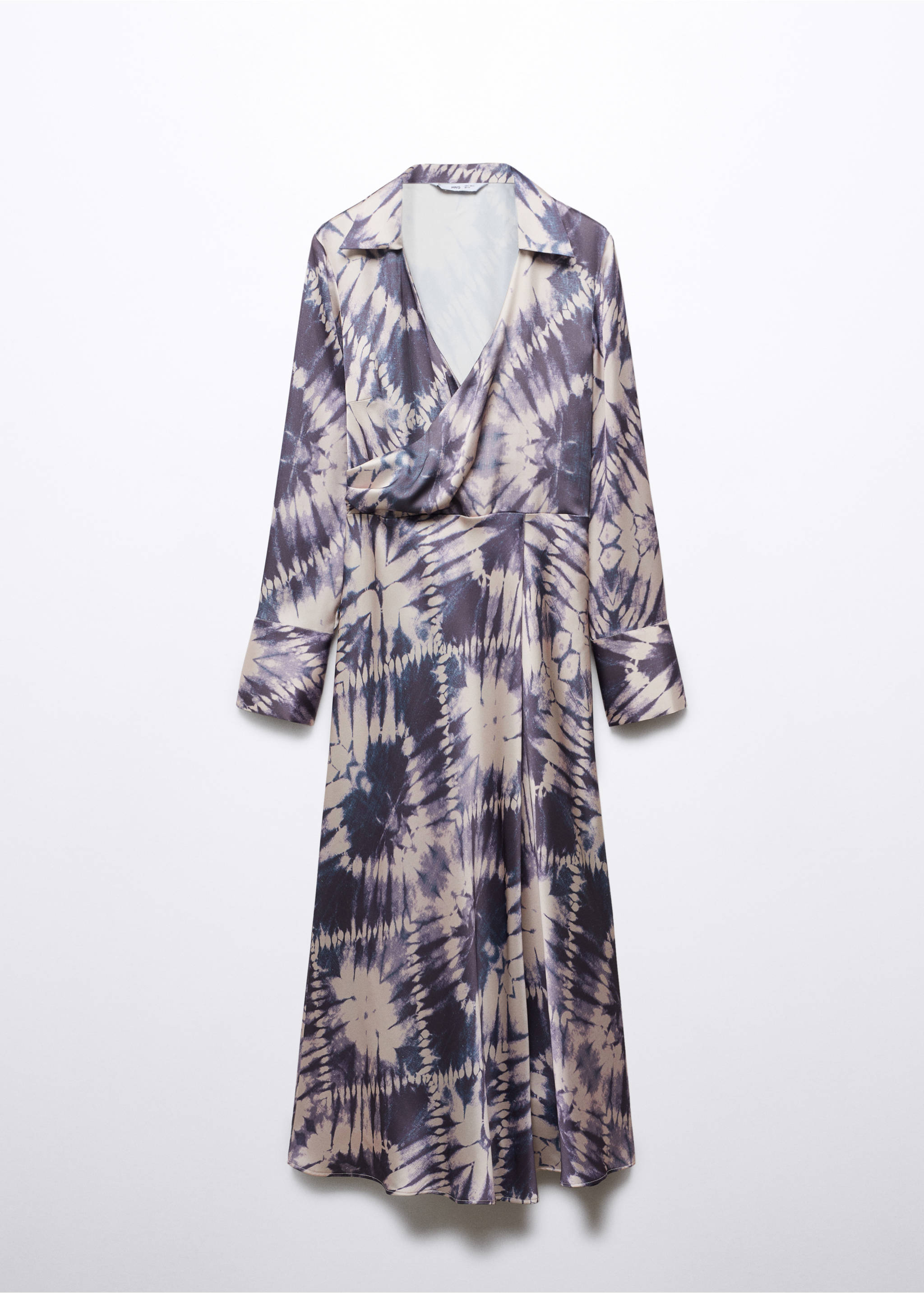 Satin tie-dye dress - Article without model, Light/Pastel Purple. Ref: 57036028-00.