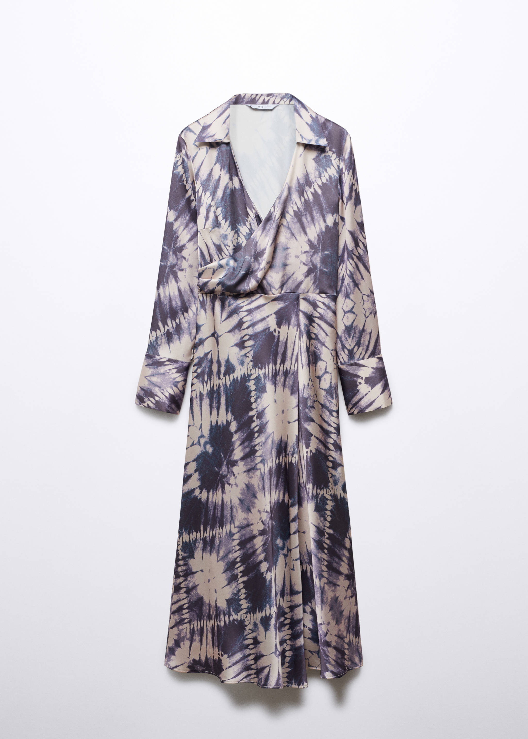 Satin tie-dye dress - Article without model