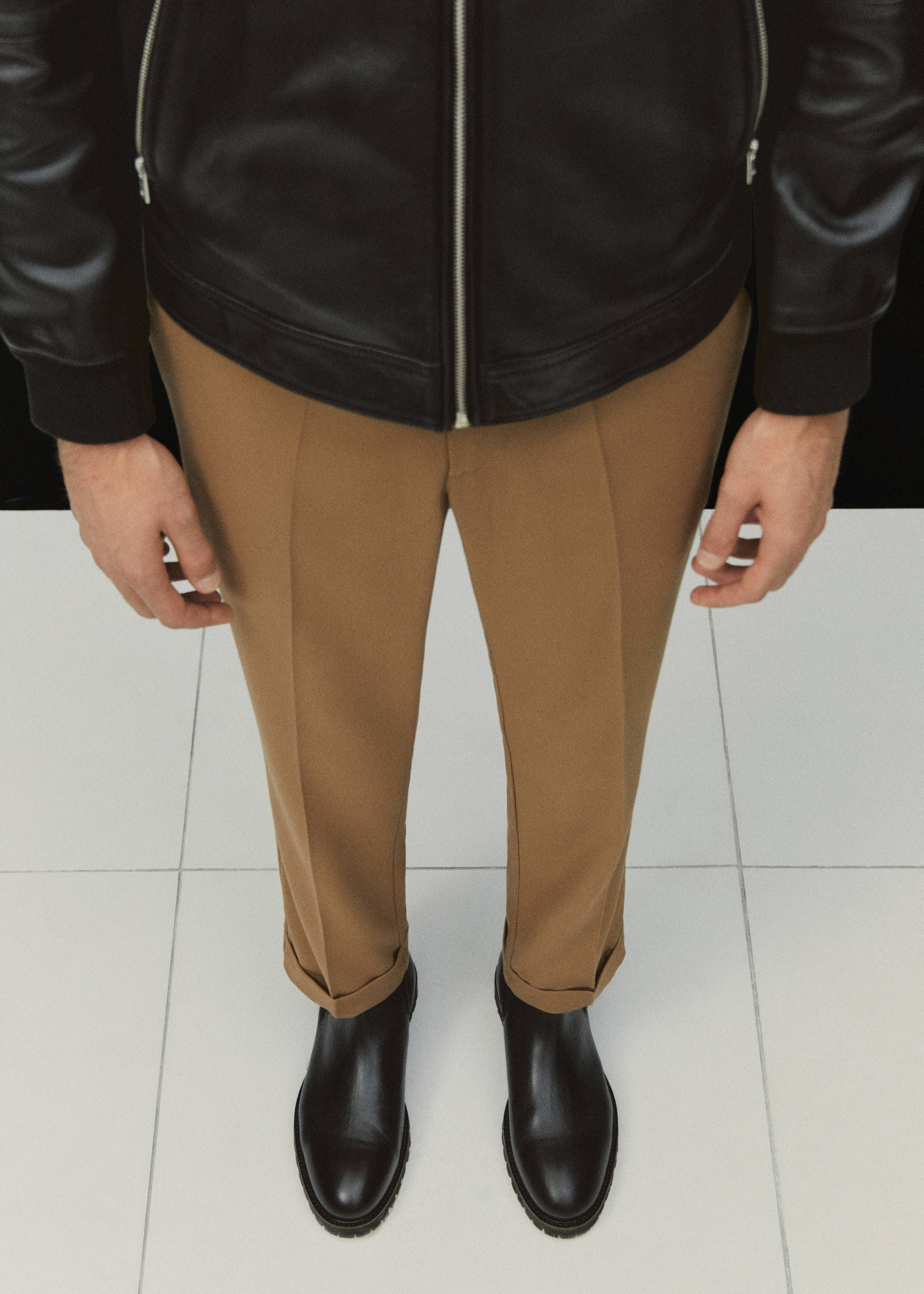 Кожаные ботинки челси на тракторной подошве - Деталь изделия 9