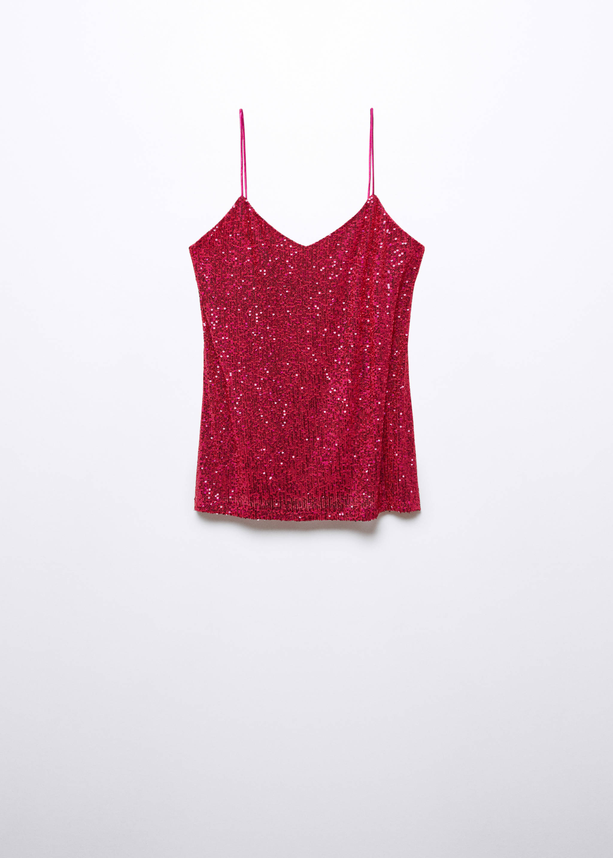 Top lentejuelas tirantes finos - Artículo sin modelo