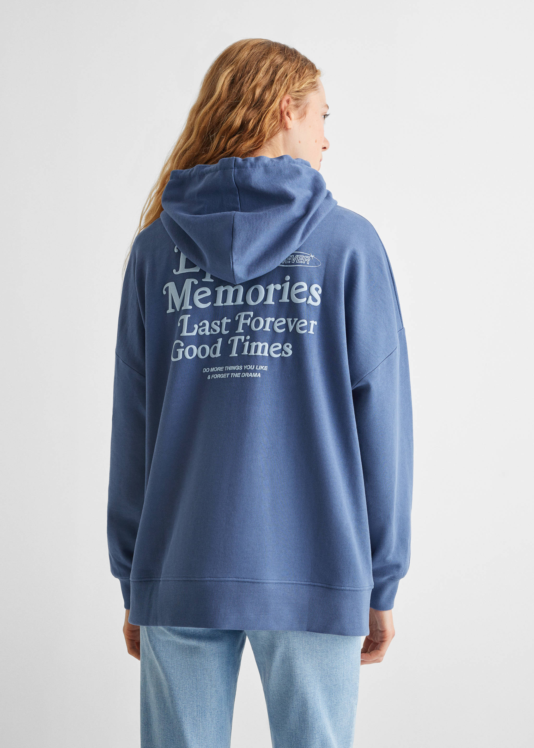 Свитшот с принтованной надписью - Обратная сторона изделия