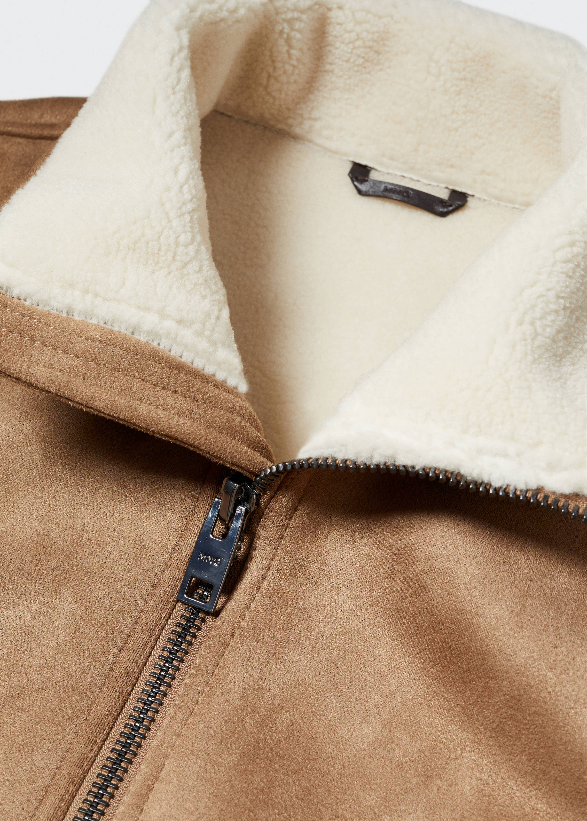 Shearling-lined faux-leather gilet - Details of the article 8