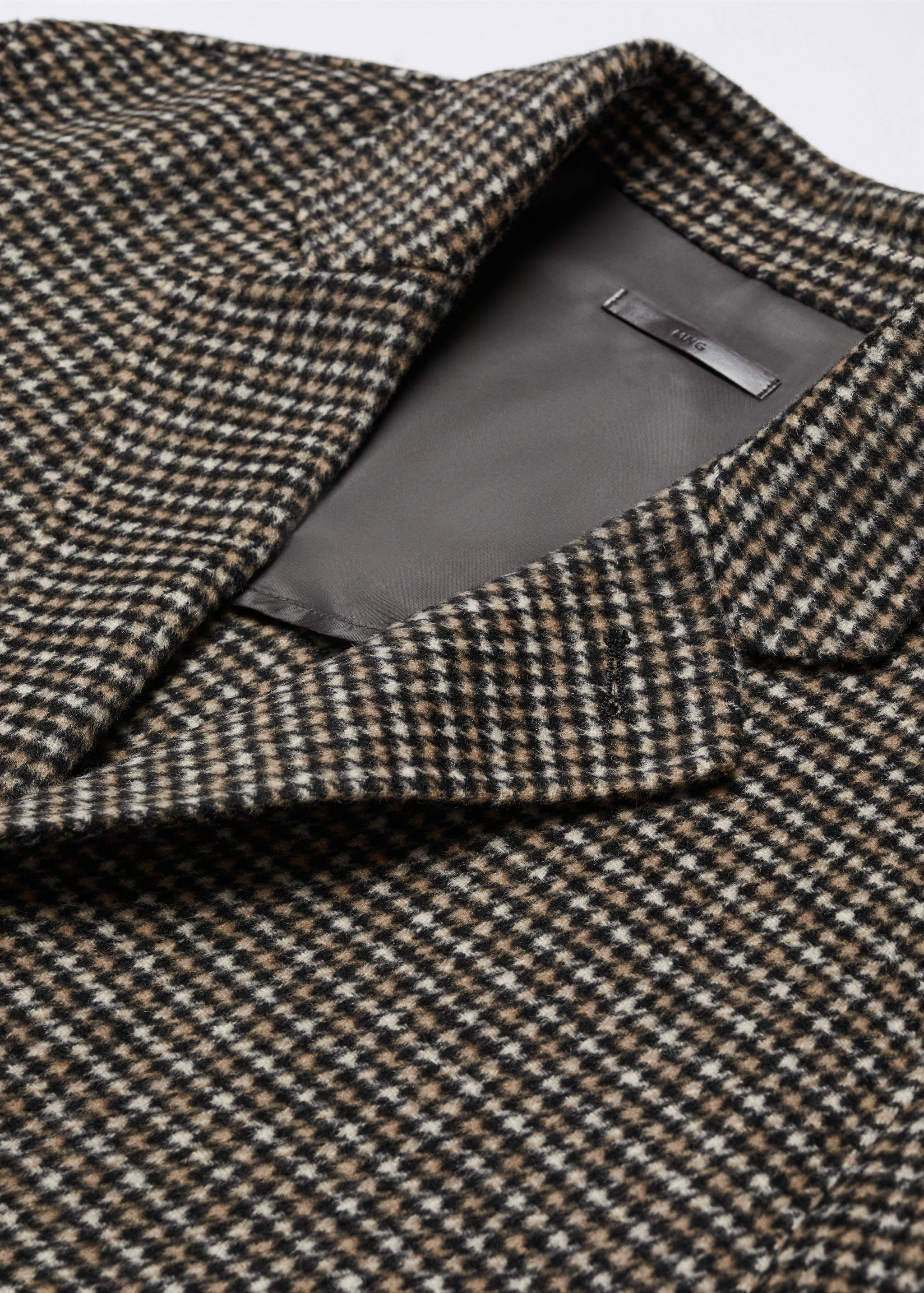 Wool-blend micro-houndstooth coat - Details of the article 8