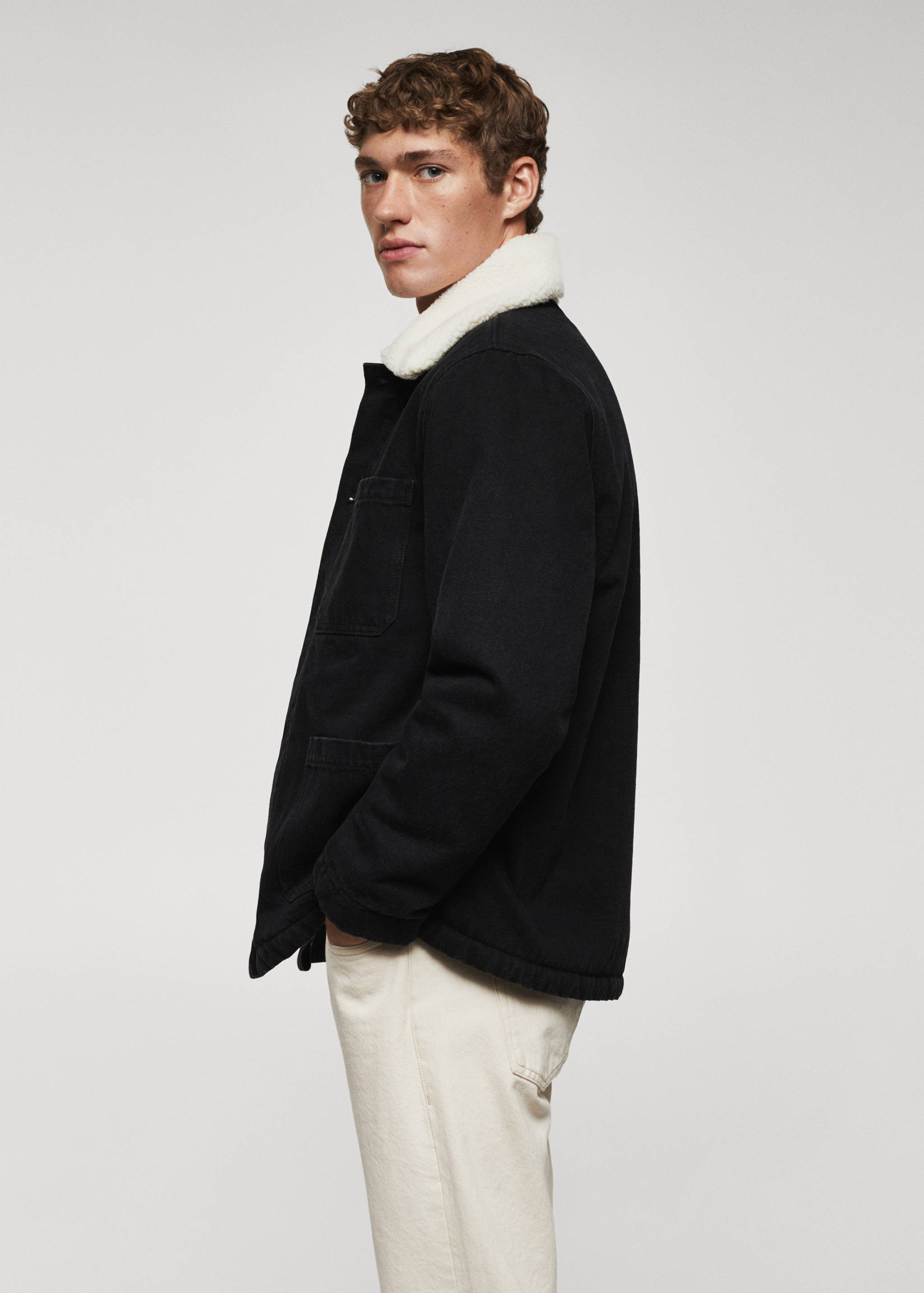 羊皮牛仔夹克 - null