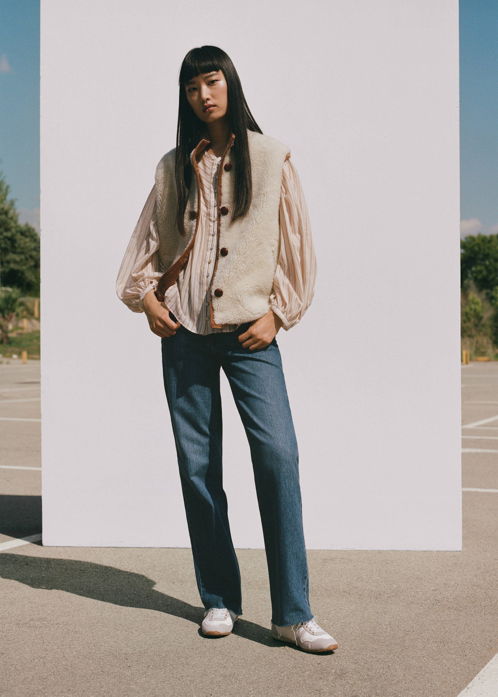 Reversible shearling gilet - Details of the article 3