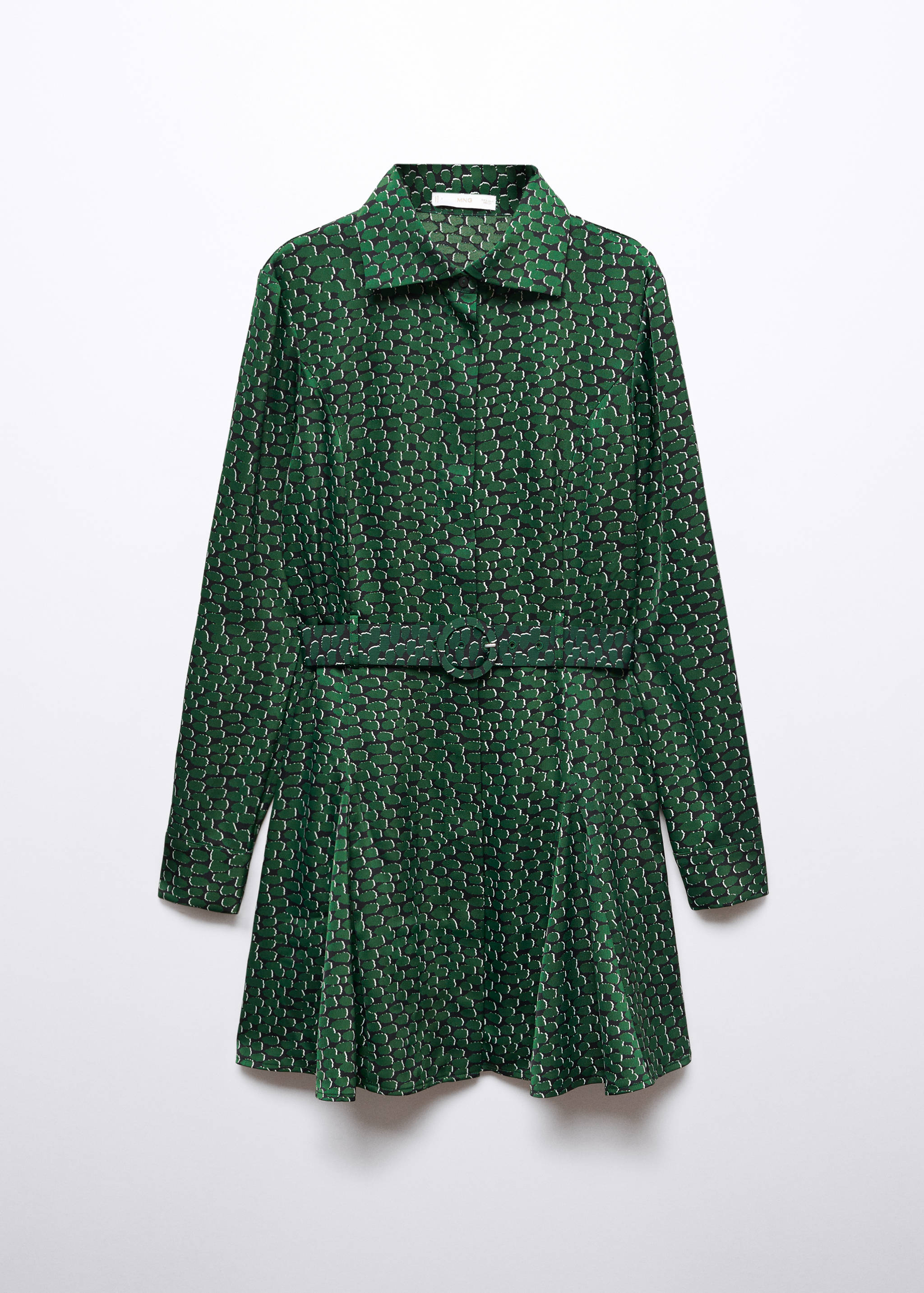 Jurk met print en ceintuur - Artikel zonder model