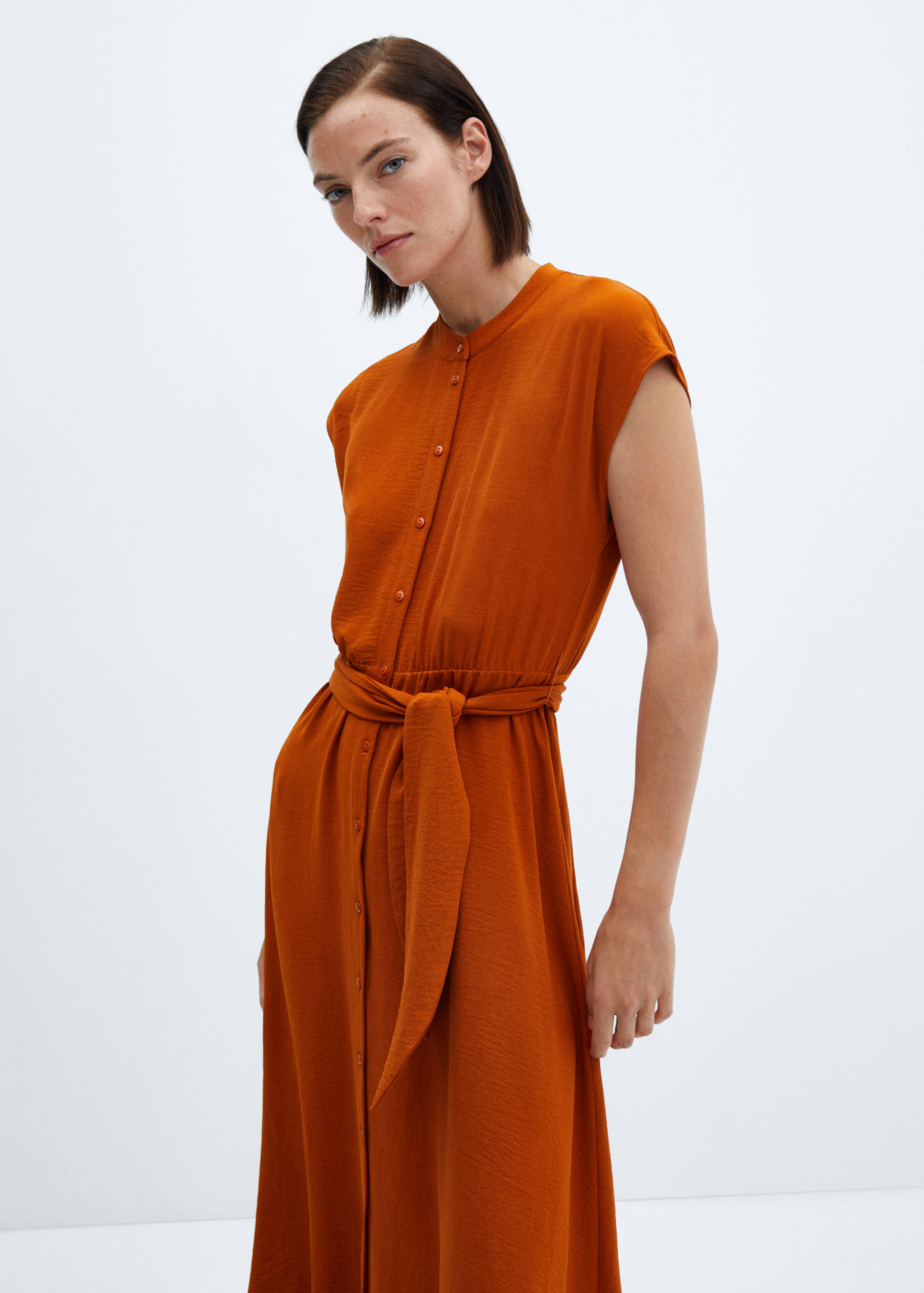 Midi shirt dress - Medium plane