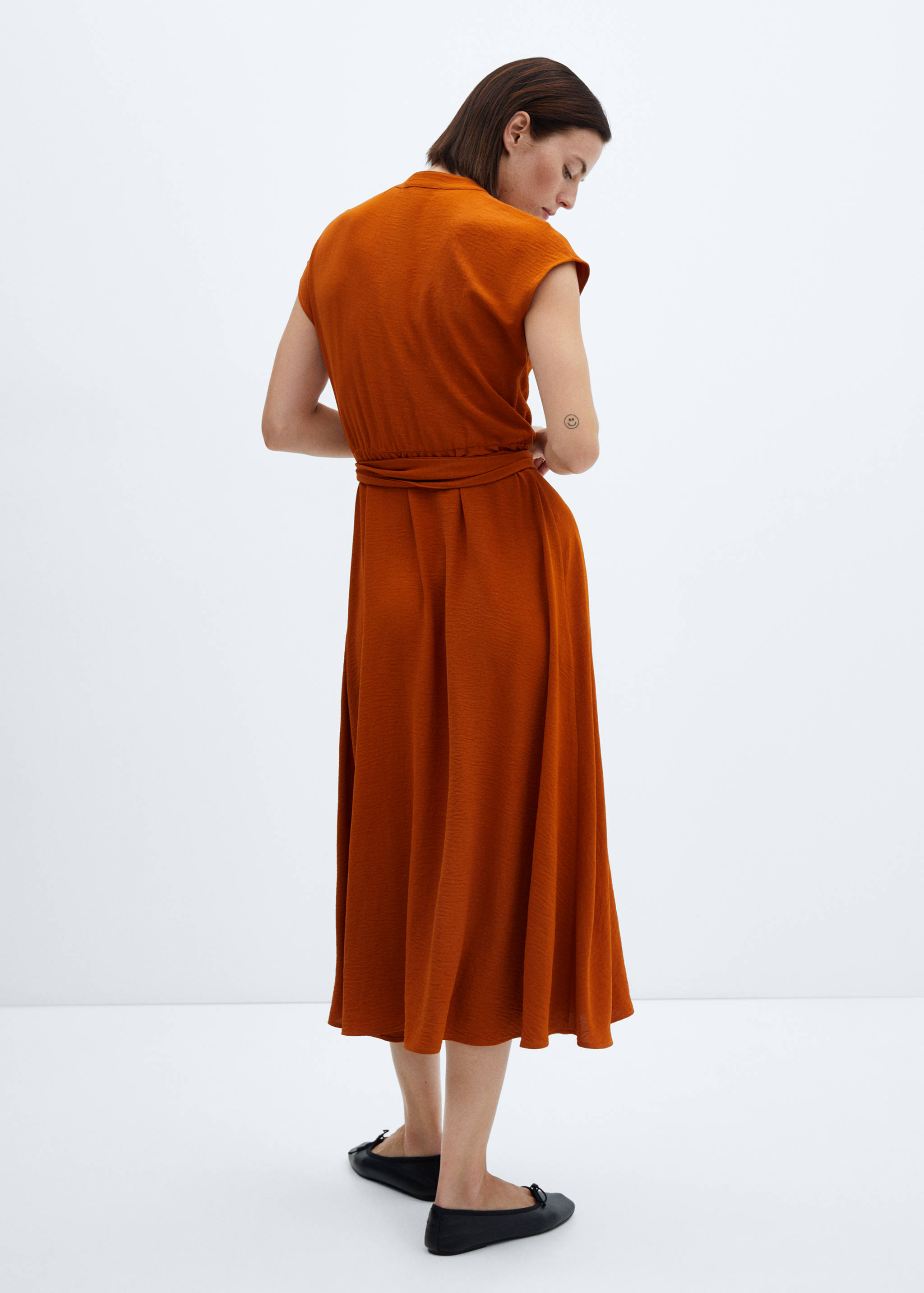 Midi shirt dress - Reverse of the article