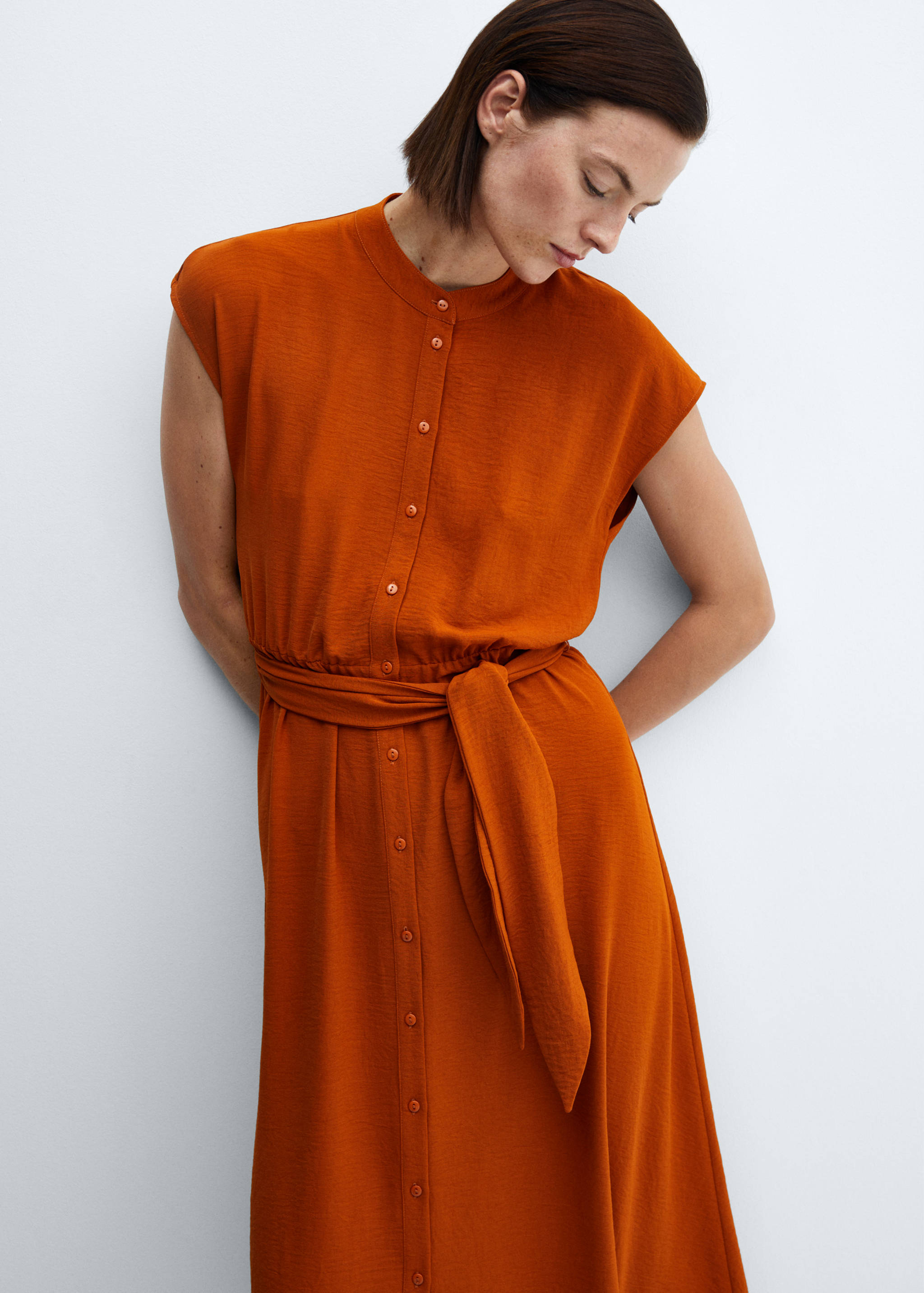 Midi shirt dress - Details of the article 2