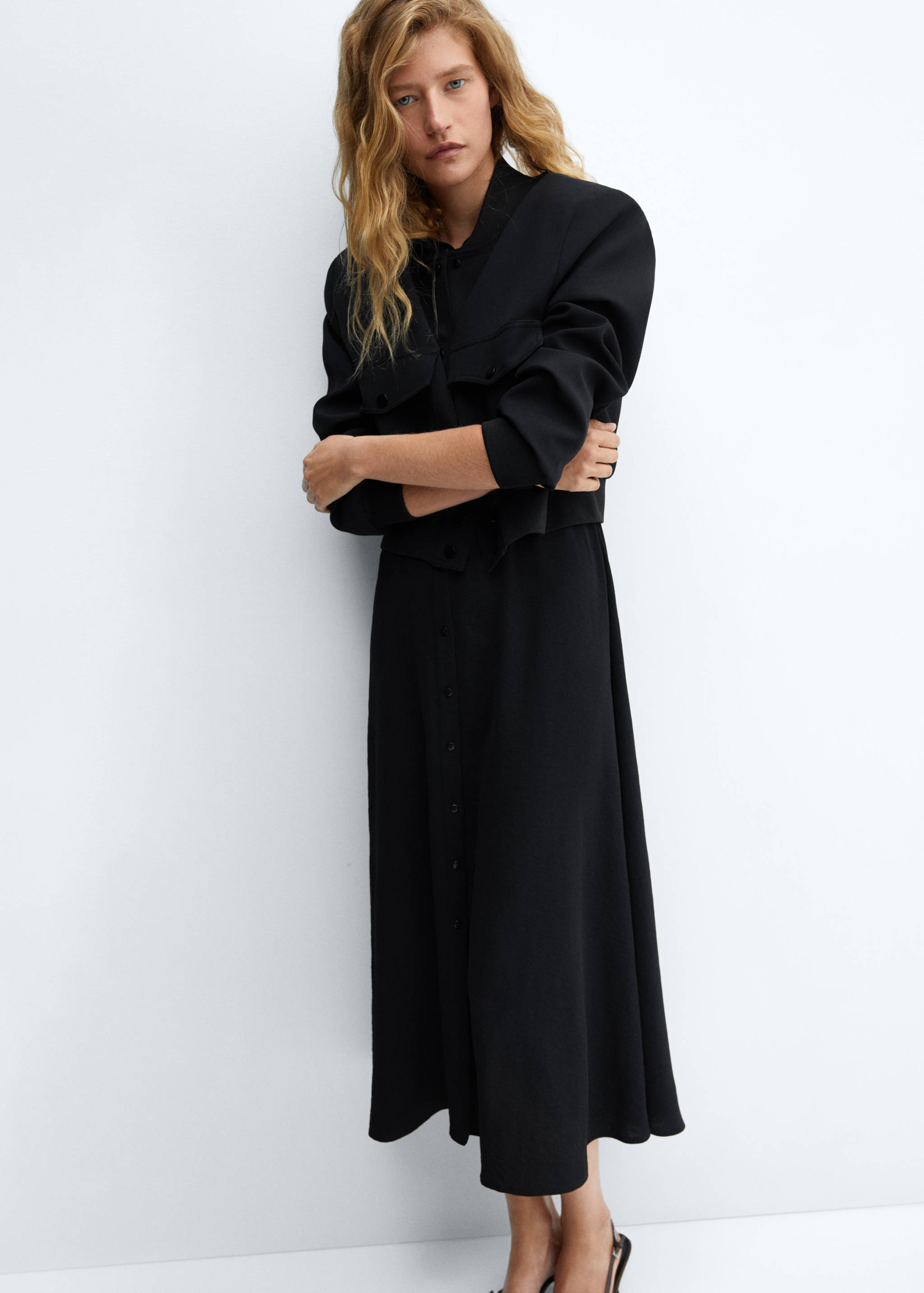 Midi shirt dress - Details of the article 2