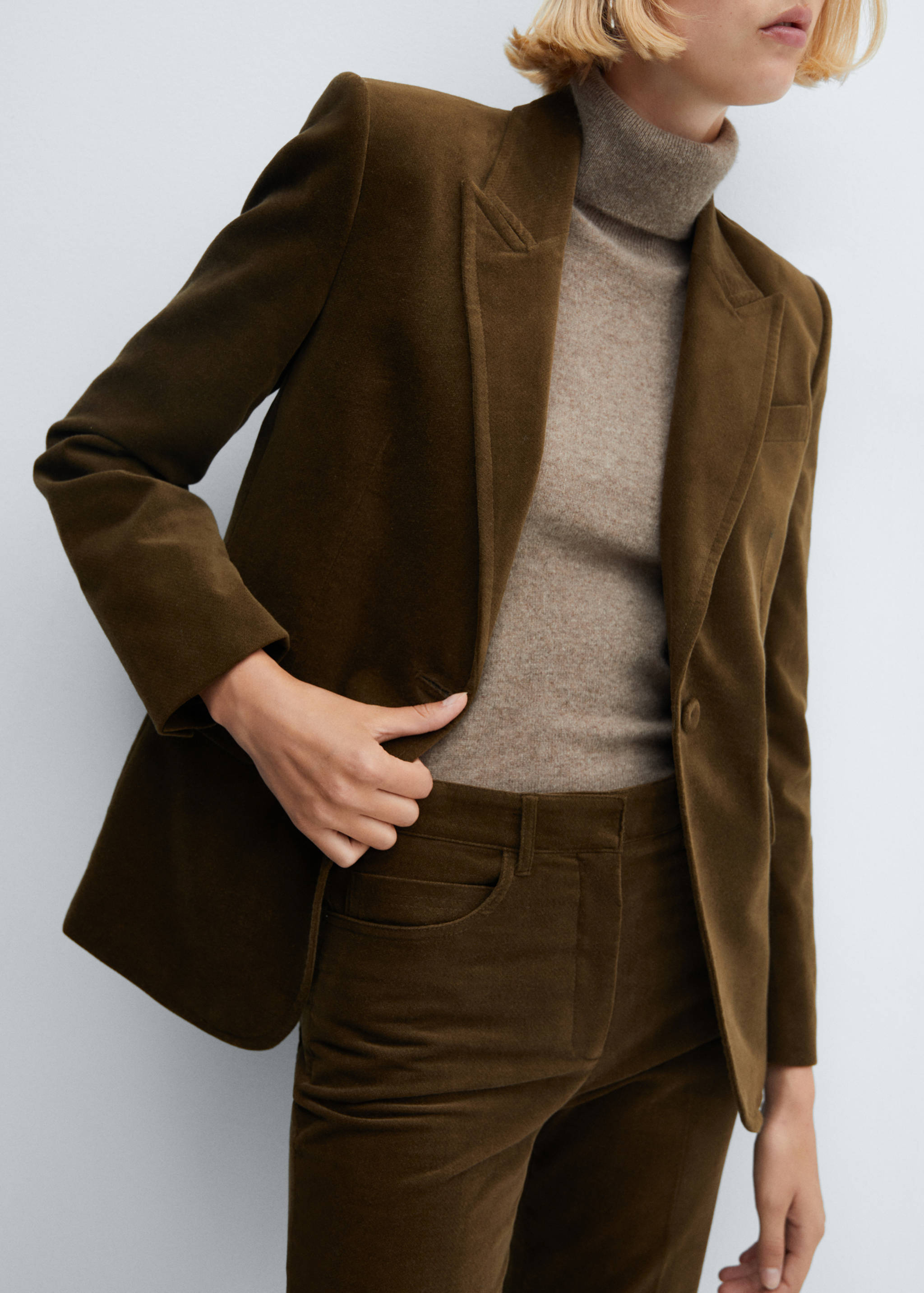 Veste costume velours ras - Détail de l'article 6