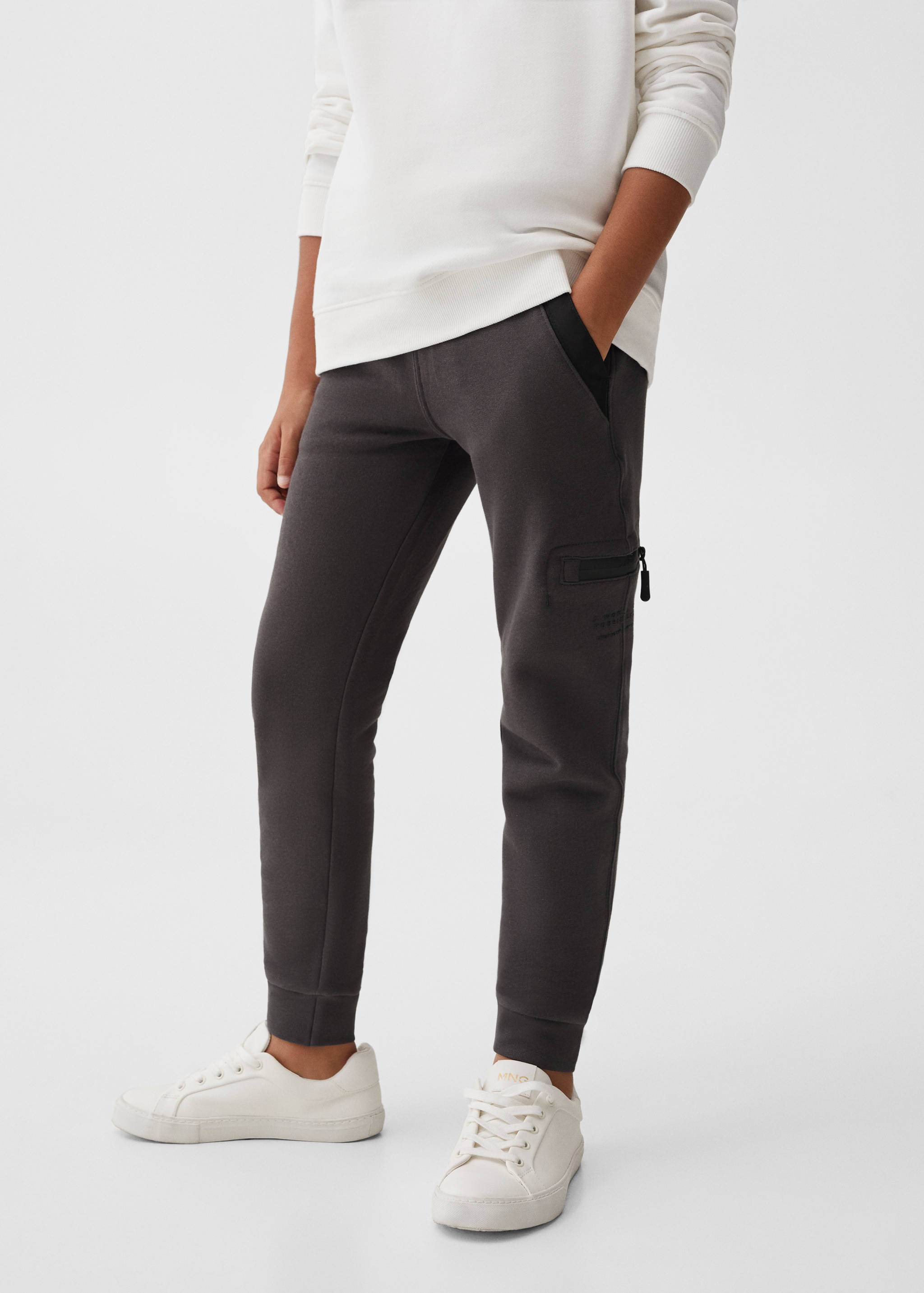 Cotton jogger-style trousers - Details of the article 6