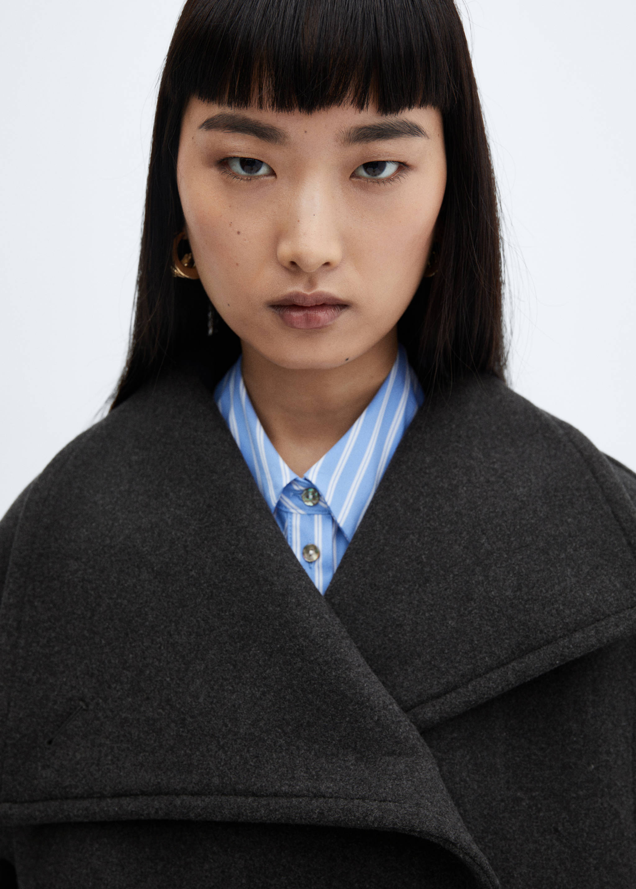 Manteau laine maxi revers - Détail de l'article 1