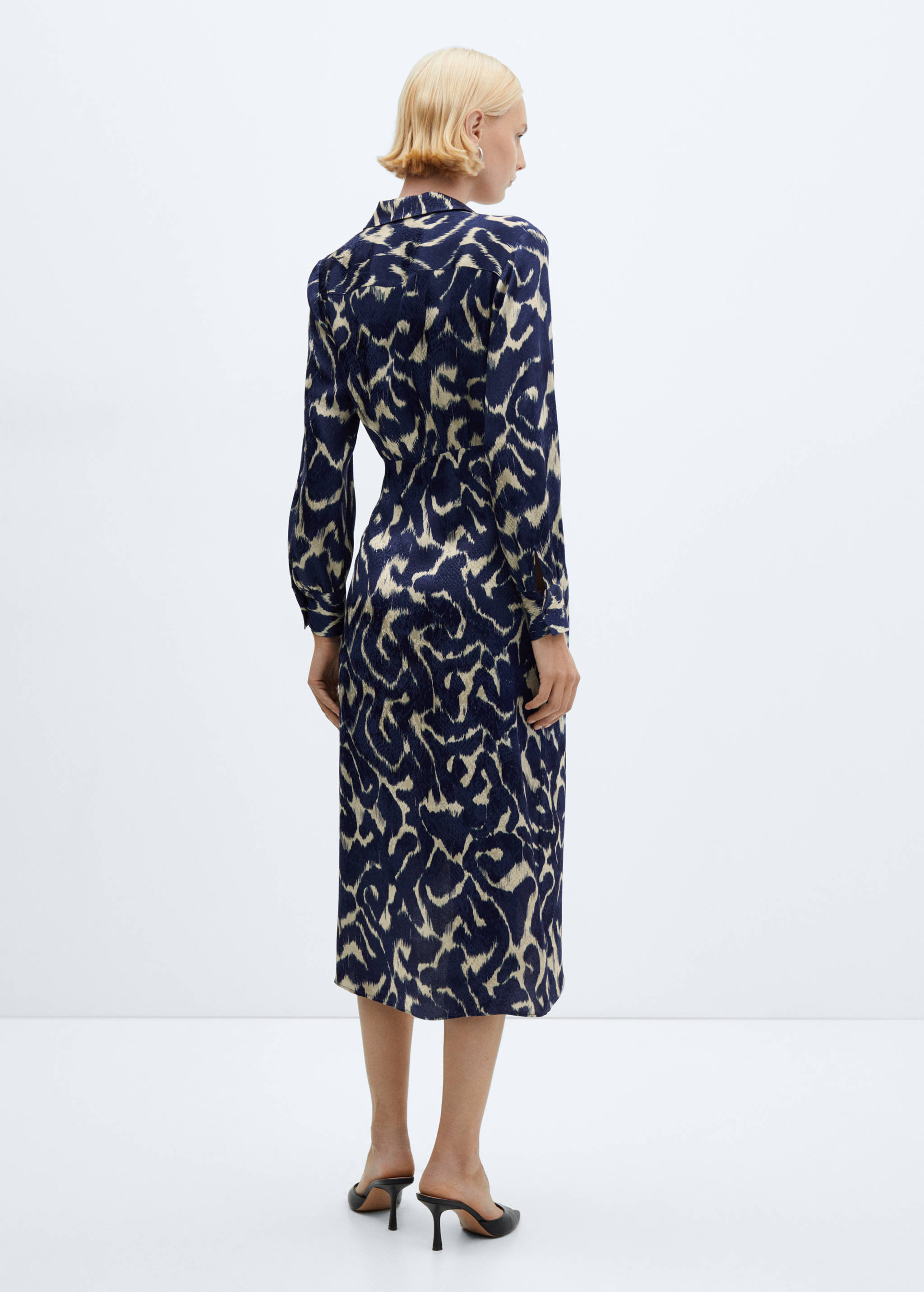 Knot print dress - Reverse of the article