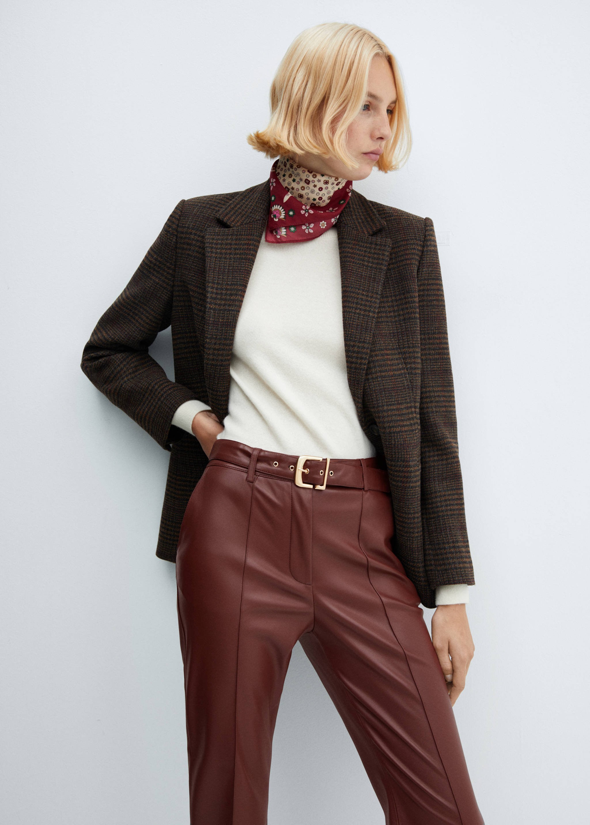 Pantalon ceinture simili-cuir - Détail de l'article 1