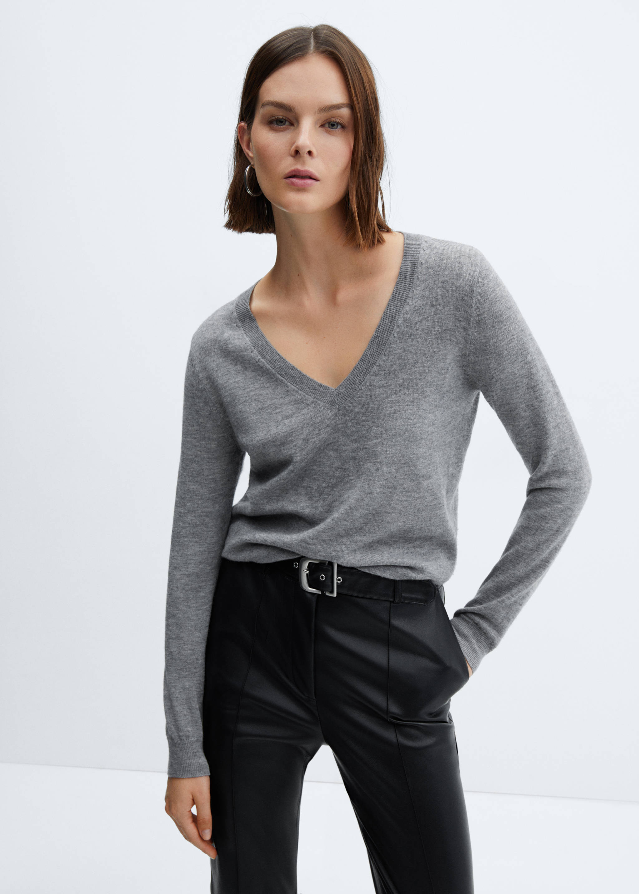 Pantalon ceinture simili-cuir - Détail de l'article 1