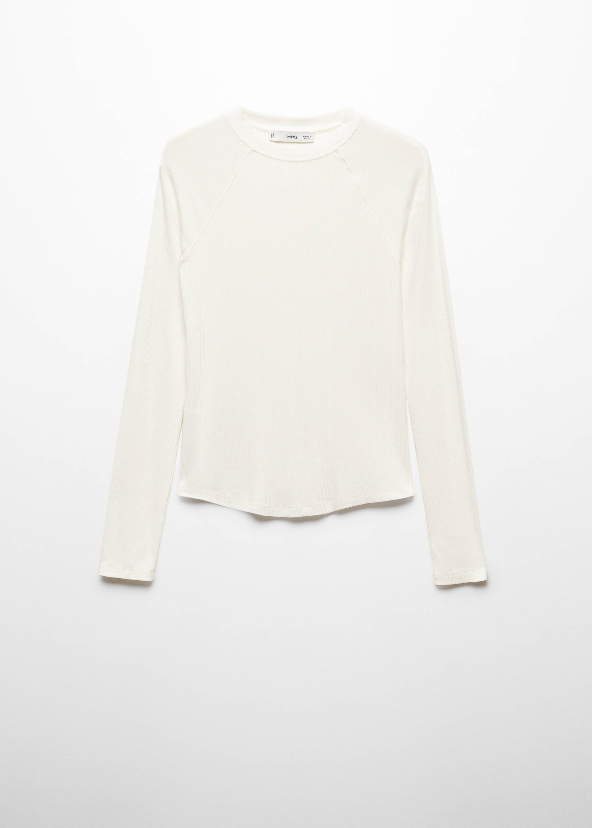 Camiseta manga larga canalé - Artículo sin modelo